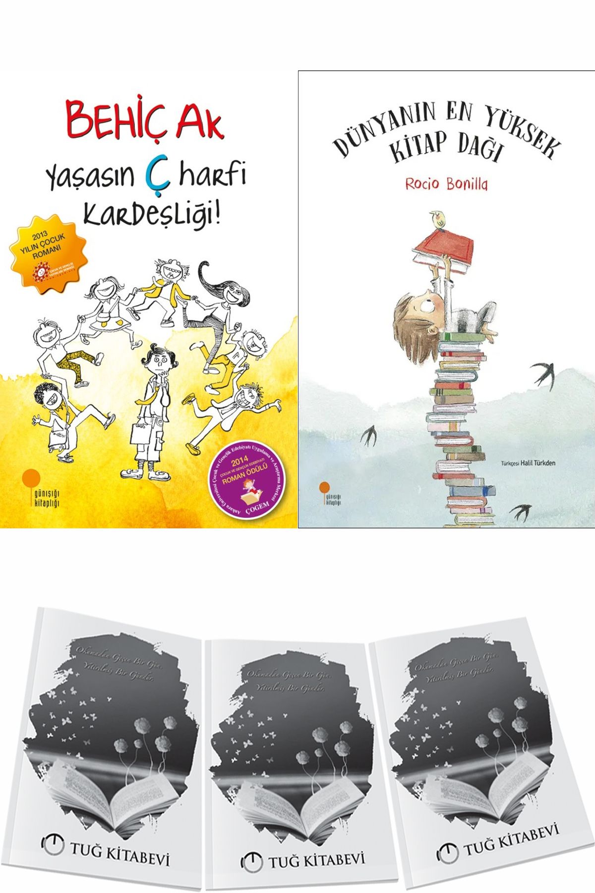 Günışığı Kitaplığı Yaşasın Ç Harfi Kardeşliği! ve Dünyanın En Yüksek Kitap Dağı + Hediyeli