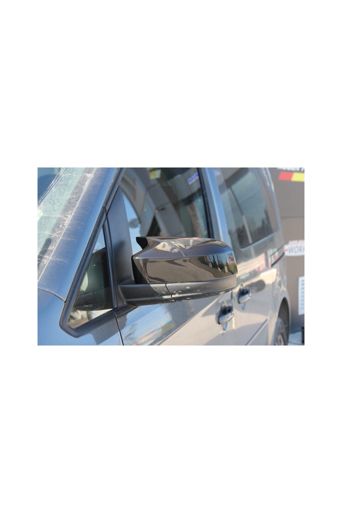 ideal STORE-Set 2 Capace Oglinzi tip BATMAN idealSTORE pentru Volkswagen Caddy 2015-2020, culoare Piano Black - 4