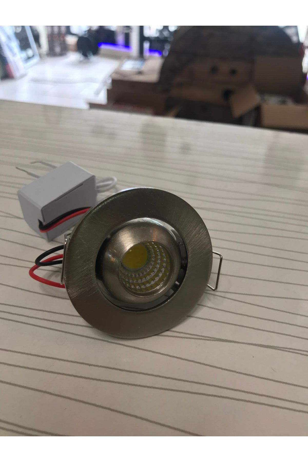 Led Spotlight MANDA GÖZÜ 3W 4000 KELVİN LED SPOT HAREKETLİ SATEN KASA