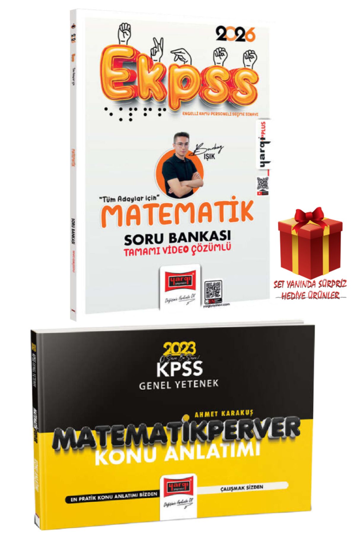 Yargı Yayınları 2026 EKPSS Tüm Adaylar İçin Matematik Tamamı Video Çözümlü Soru Bankası+Matematikperver Konu Anlatım