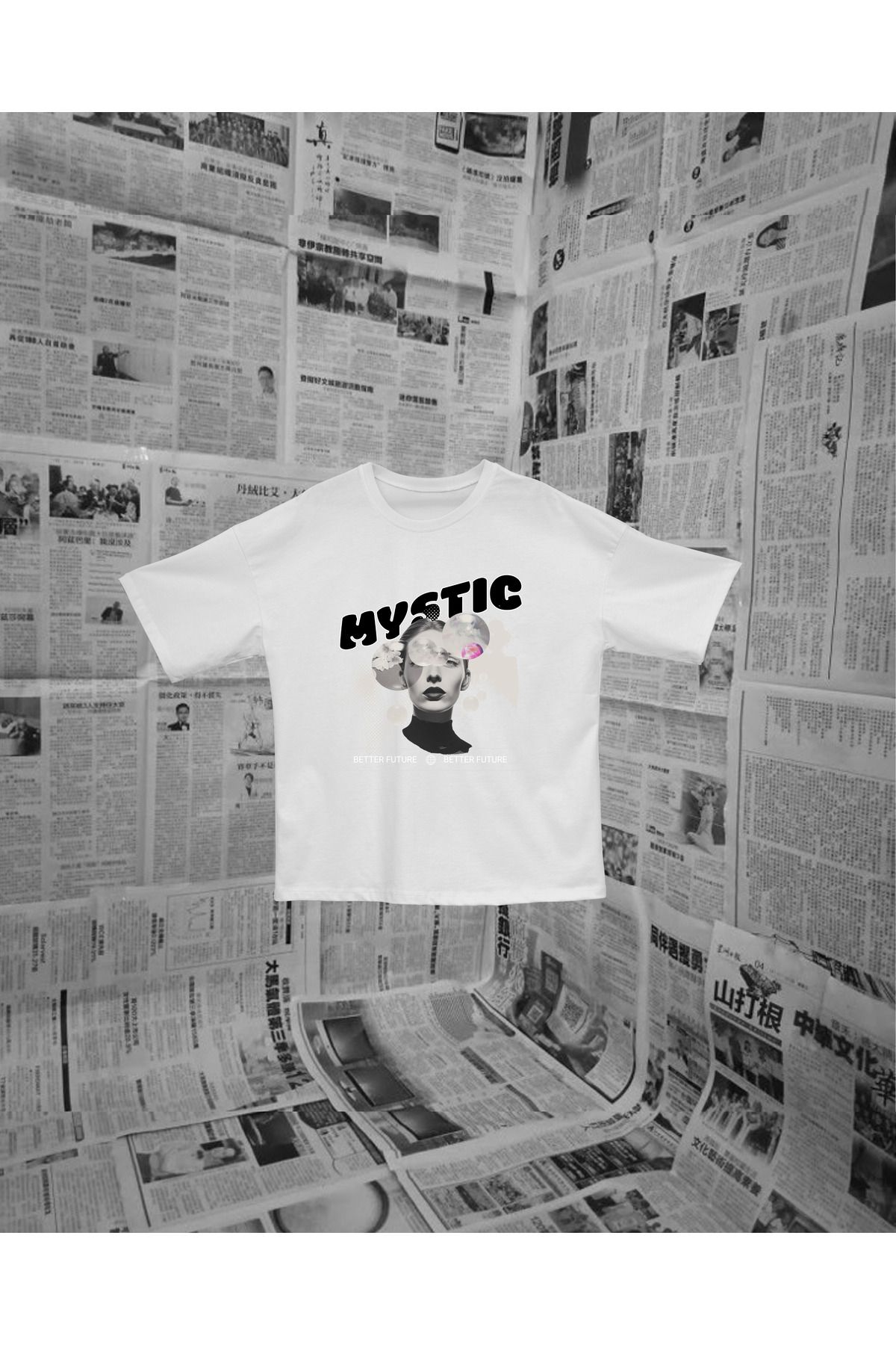 MAYK STREETWEAR OVERSIZE TSHIRT - UNISEX MYSTIC BASKILI PREMIUM TSHIRT