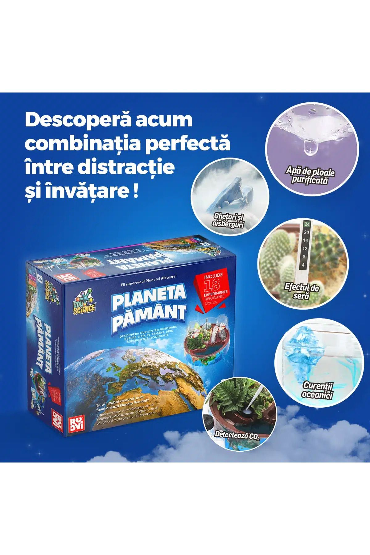 D-Toys-Planet Earth Game – Educational game, 18 amazing experiments 5