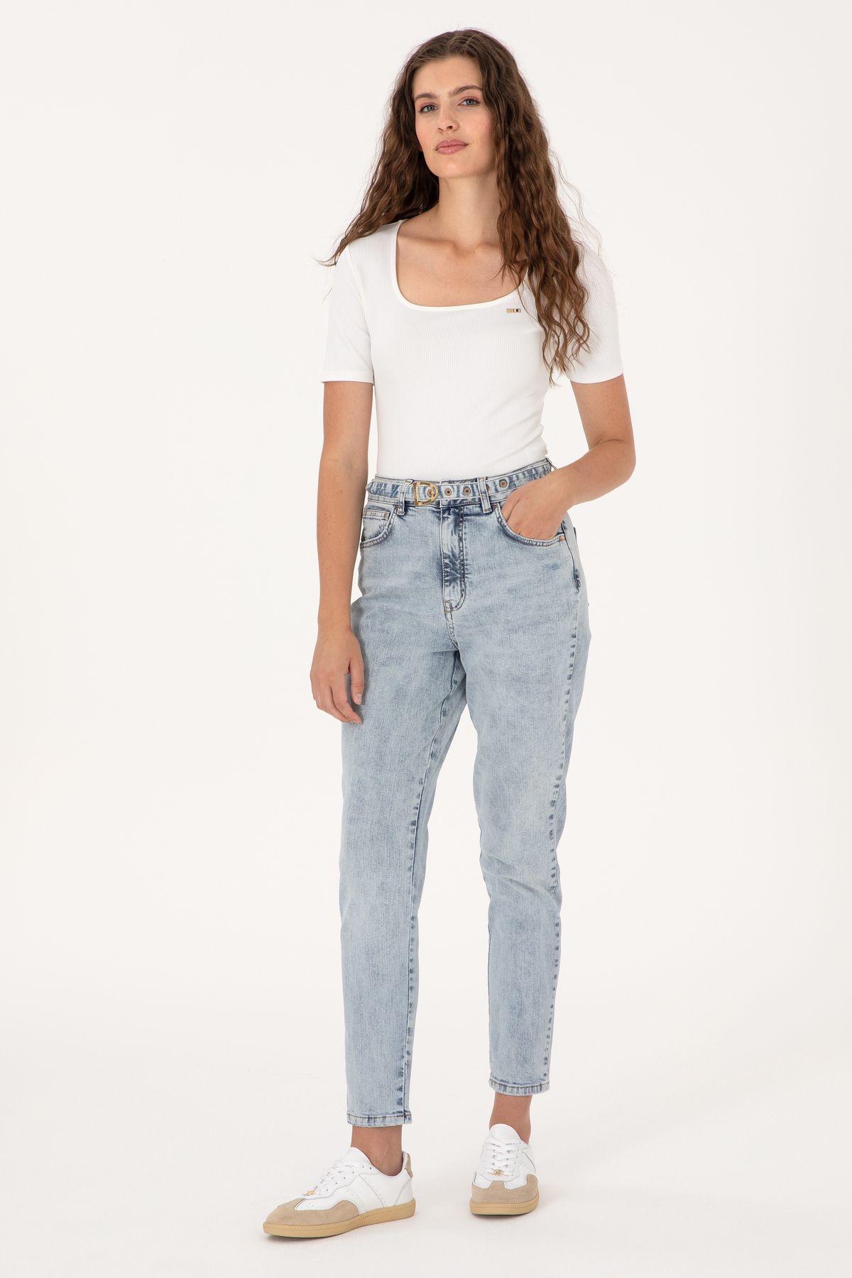 U.S. Polo Assn. Kadın Açık Mavi Jean Pantolon 50300961-DN0021