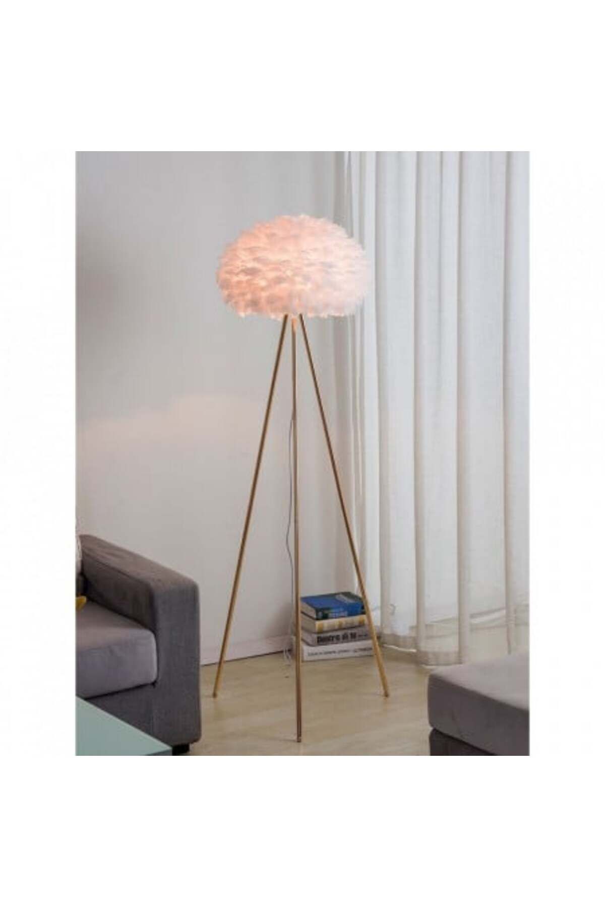Blusmart Lampa Led Cu Pene, 3 Picioare, 150 Cm - One Size