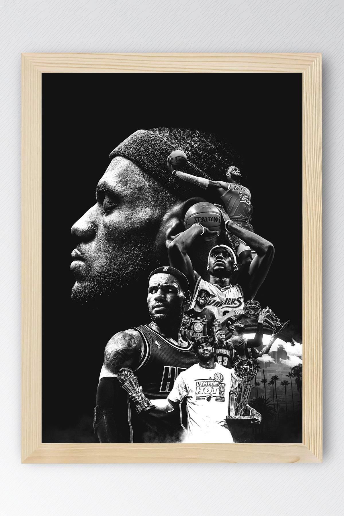 Saturn LeBron James Çerçeveli Tablo - Basketbol NBA Posteri Tablo