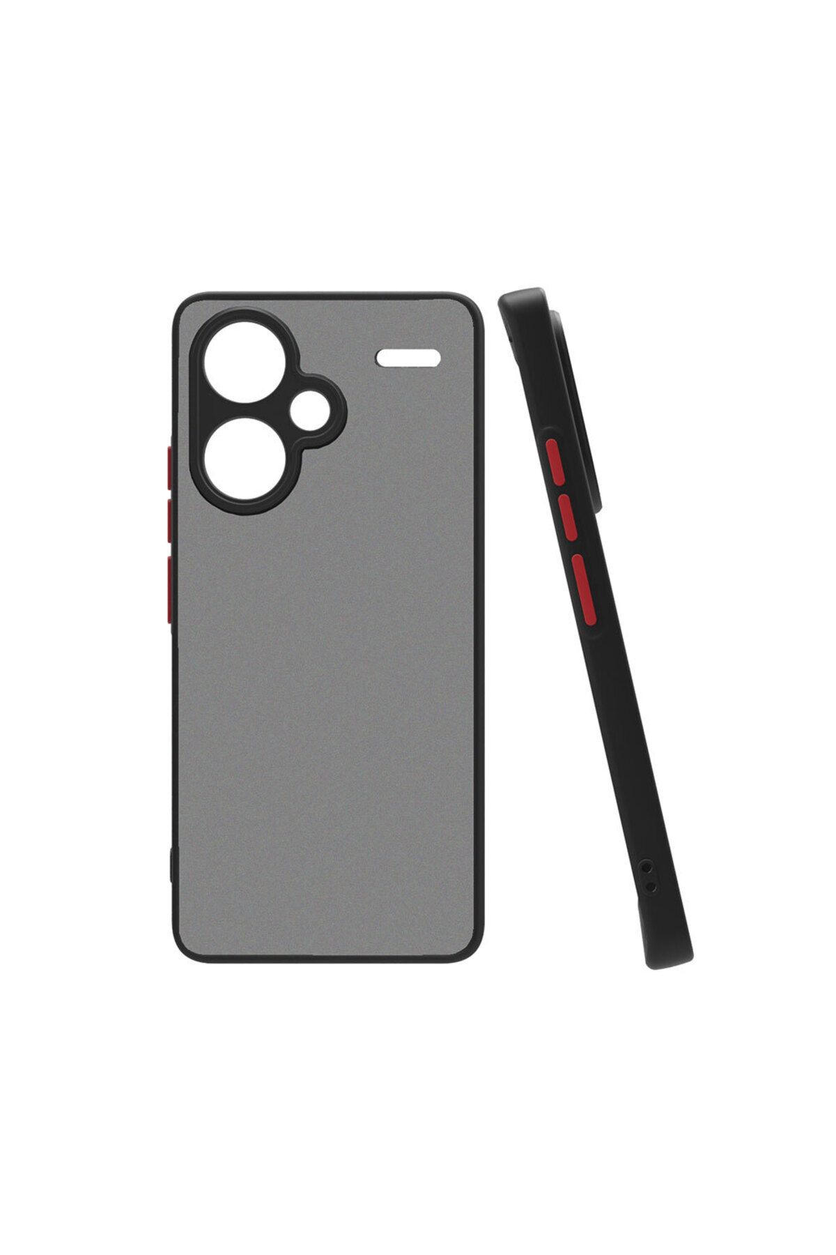 Gpack Xiaomi Redmi Note 13 Pro Plus 5G uyumlu Kılıf Kamera Korumalı Hux Silikon Siyah