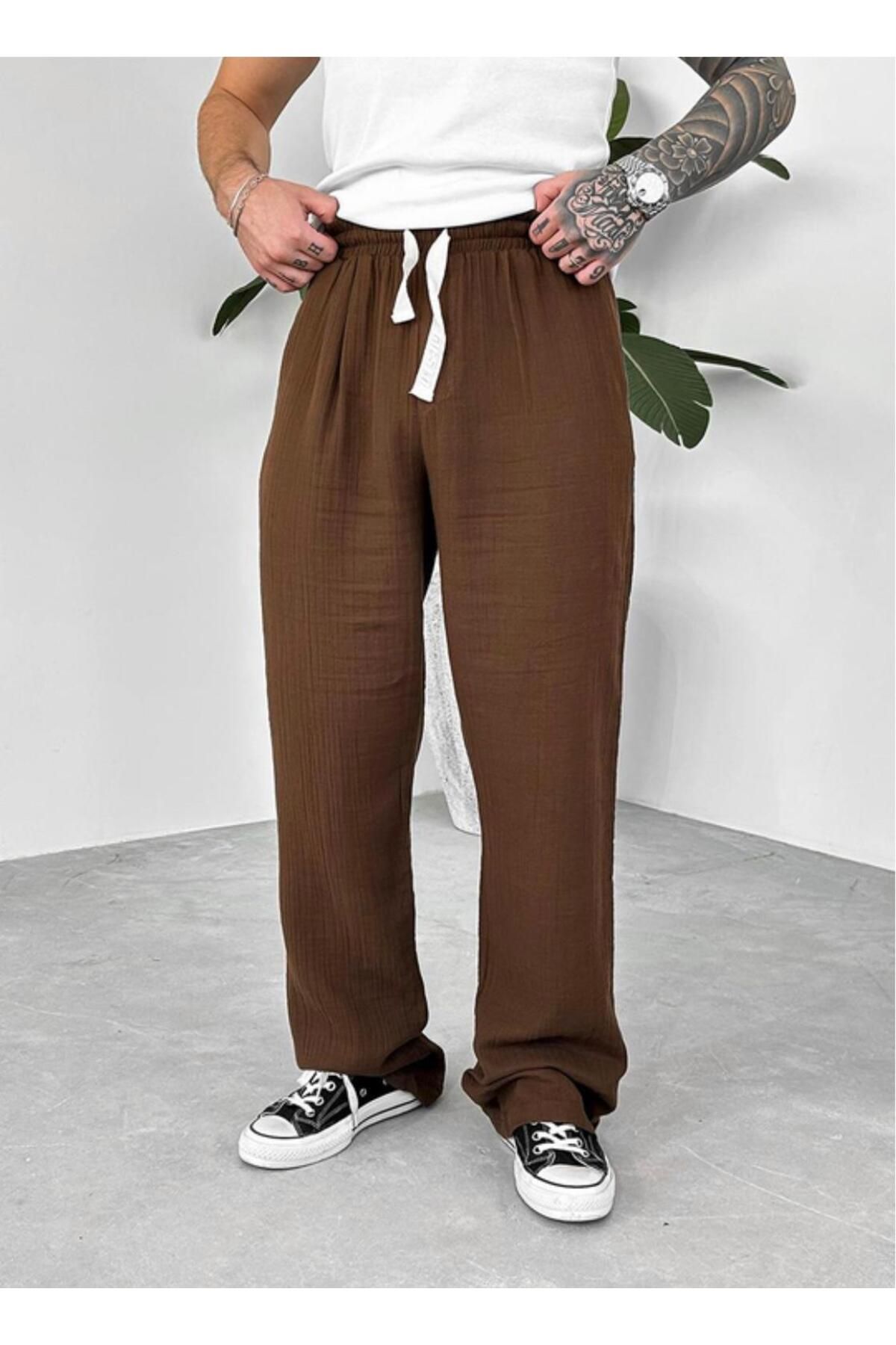 oraystore Müslin Kumaş Baggy Pantolon
