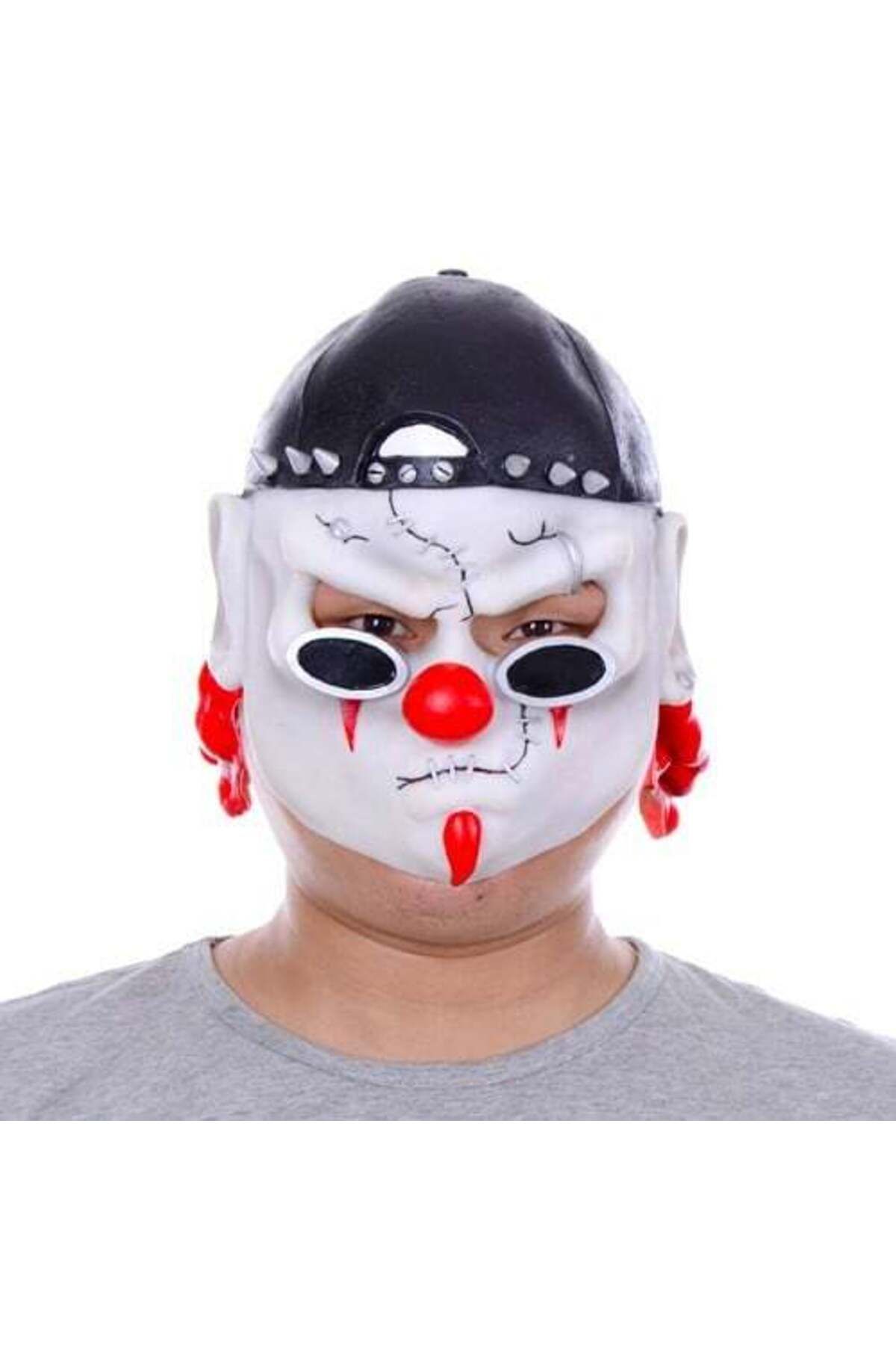 Vemora Lateks Şapkalı Gözlüklü Beyaz Maske
