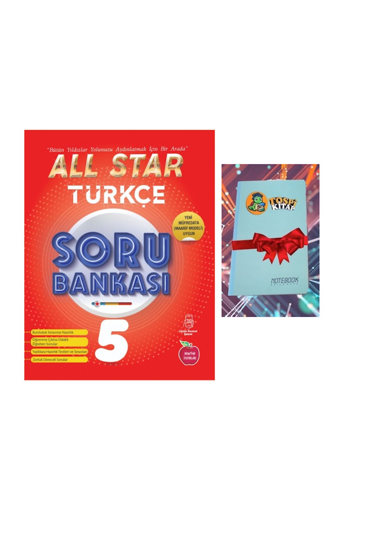 Newton Yayınları 5.All Star TÜRKÇE Soru Bankası ( NOT DEFTERİ HEDİYE)