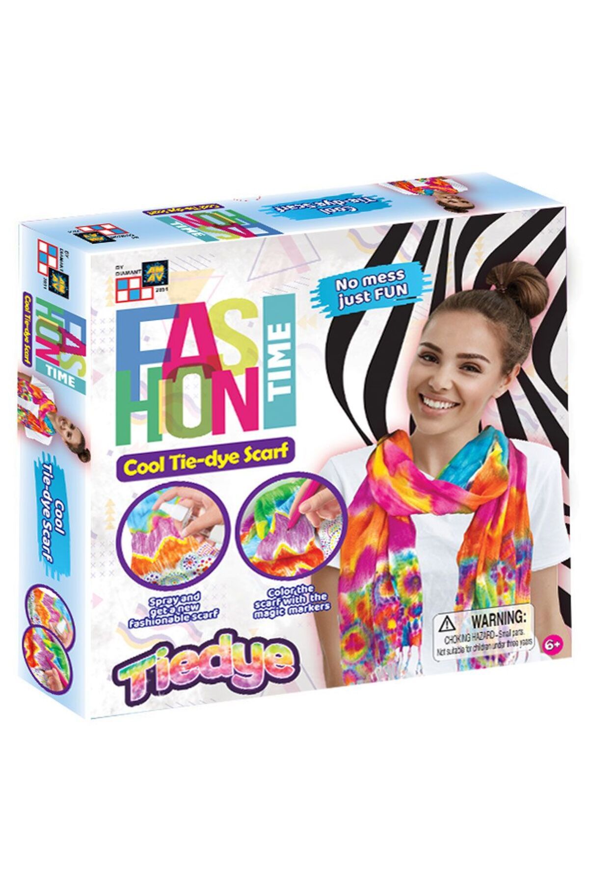 Amav Set Creatie Am-av Esarfa De Colorat Fashion Time - One Size