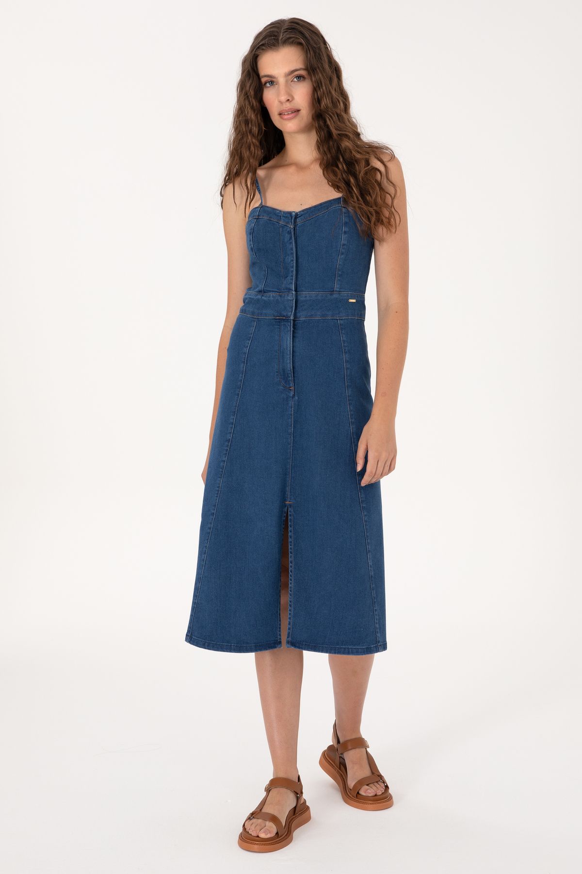 U.S. Polo Assn. Kadın Mavi Jean Elbise 50305565-DN0022