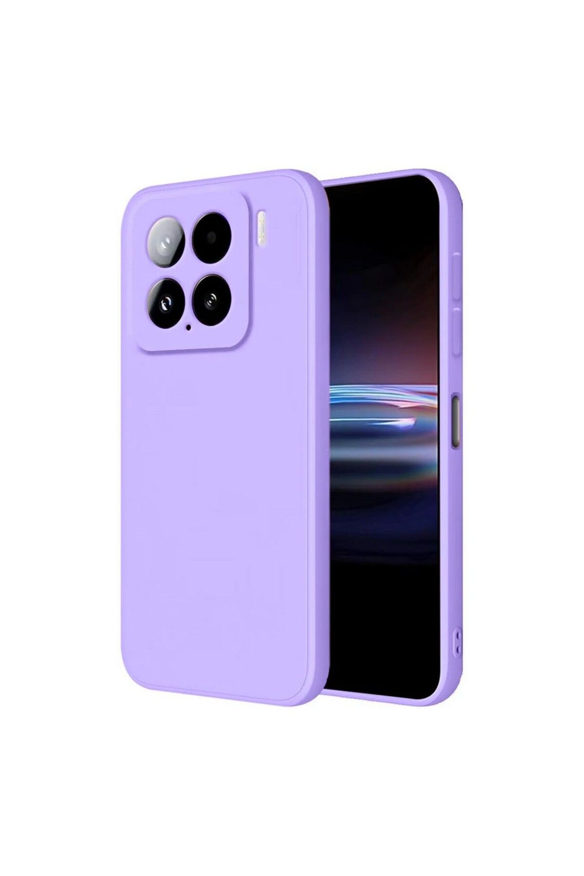 Gpack Xiaomi 15 Pro uyumlu Kılıf Mara Lansman Soft Silikon İçi Kadife Lila