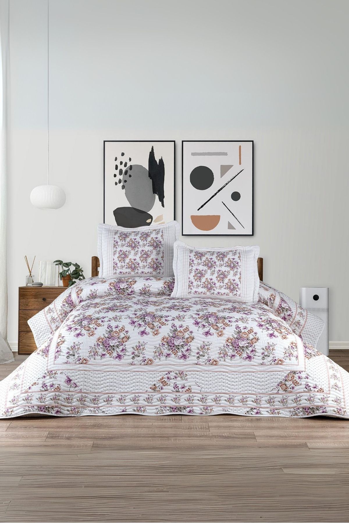 BELENAY HOME Azura 3 Parça Çift Kişilik Yatak Örtüsü Takımı – Pike Set