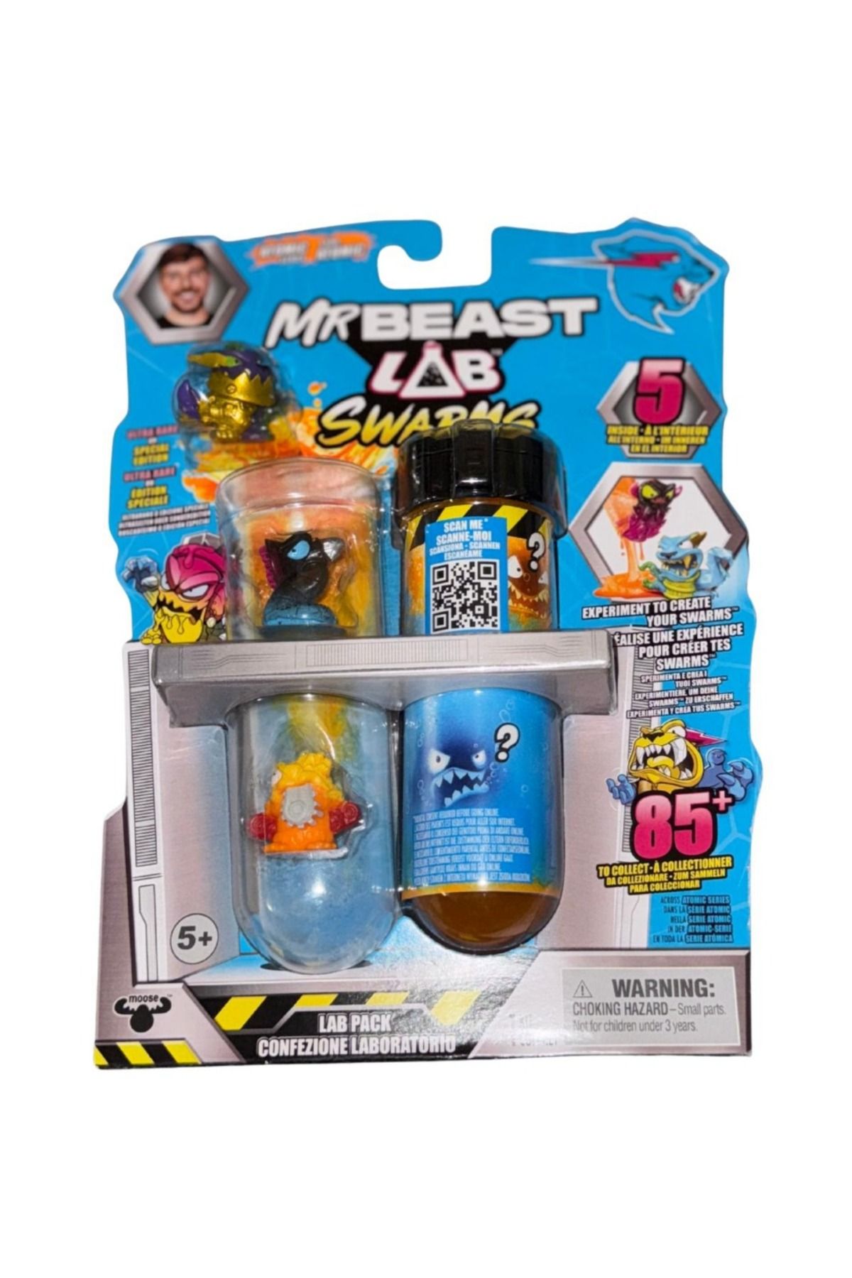 TOYFEST Mr Beast Lab Swarms 5 Mıcro Beasts Insıde Atomıc Serıes Oyun Seti MODEL3