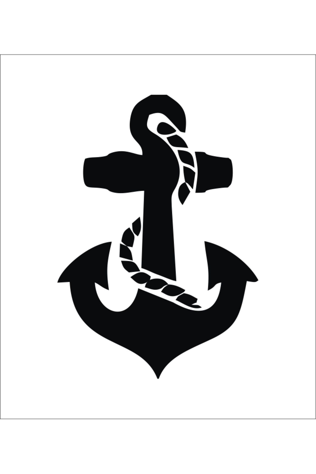 RVT Design Denizci Çapa Sticker Yapıştırma