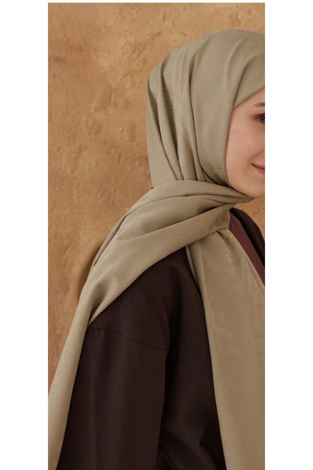 YALENA SCARF İpeksi Jakar Şal-Halka Desen