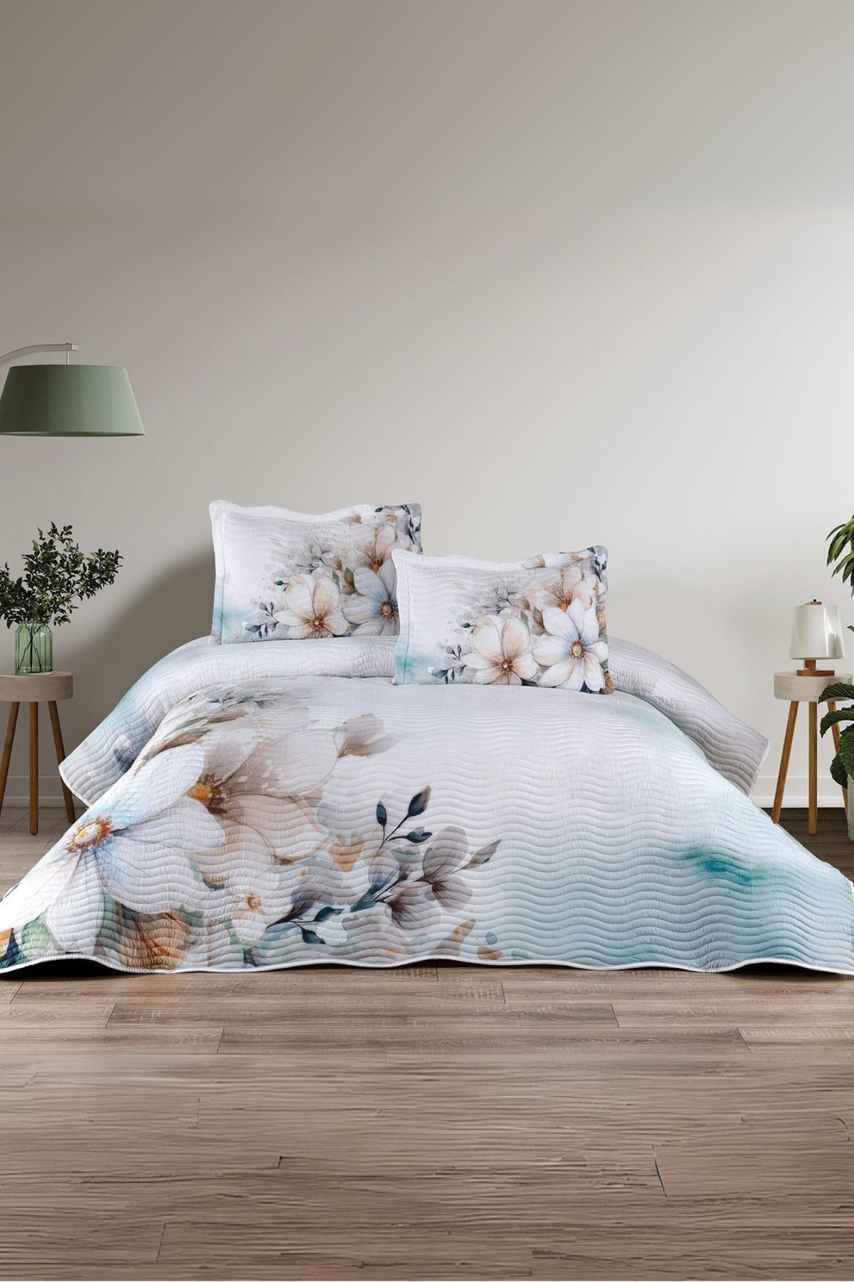 BELENAY HOME Longi 3 Parça Çift Kişilik Yatak Örtüsü Takımı – Pike Set