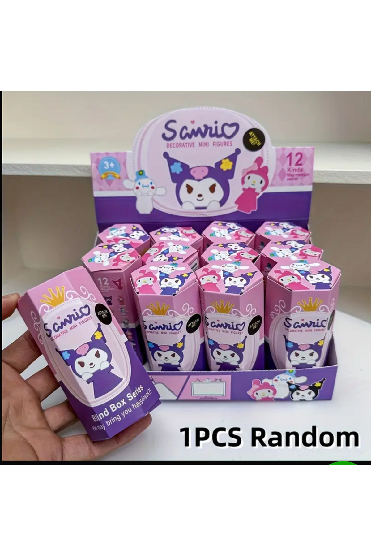 seyuse Kuromi Hippers Blind Box Sürpriz Figür Charm Sanrio Kore Tarzı ( Rastgele 1 Adet) ( Kutulu)