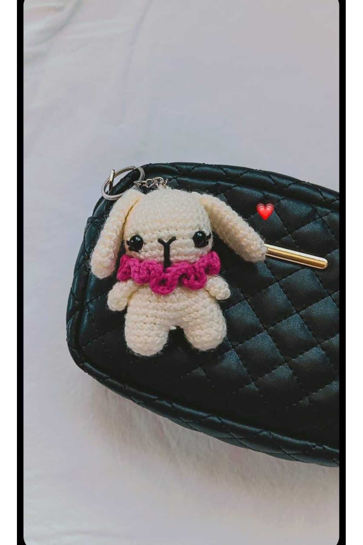 SEGE homemade Amigurumi tavşan anahtarlık