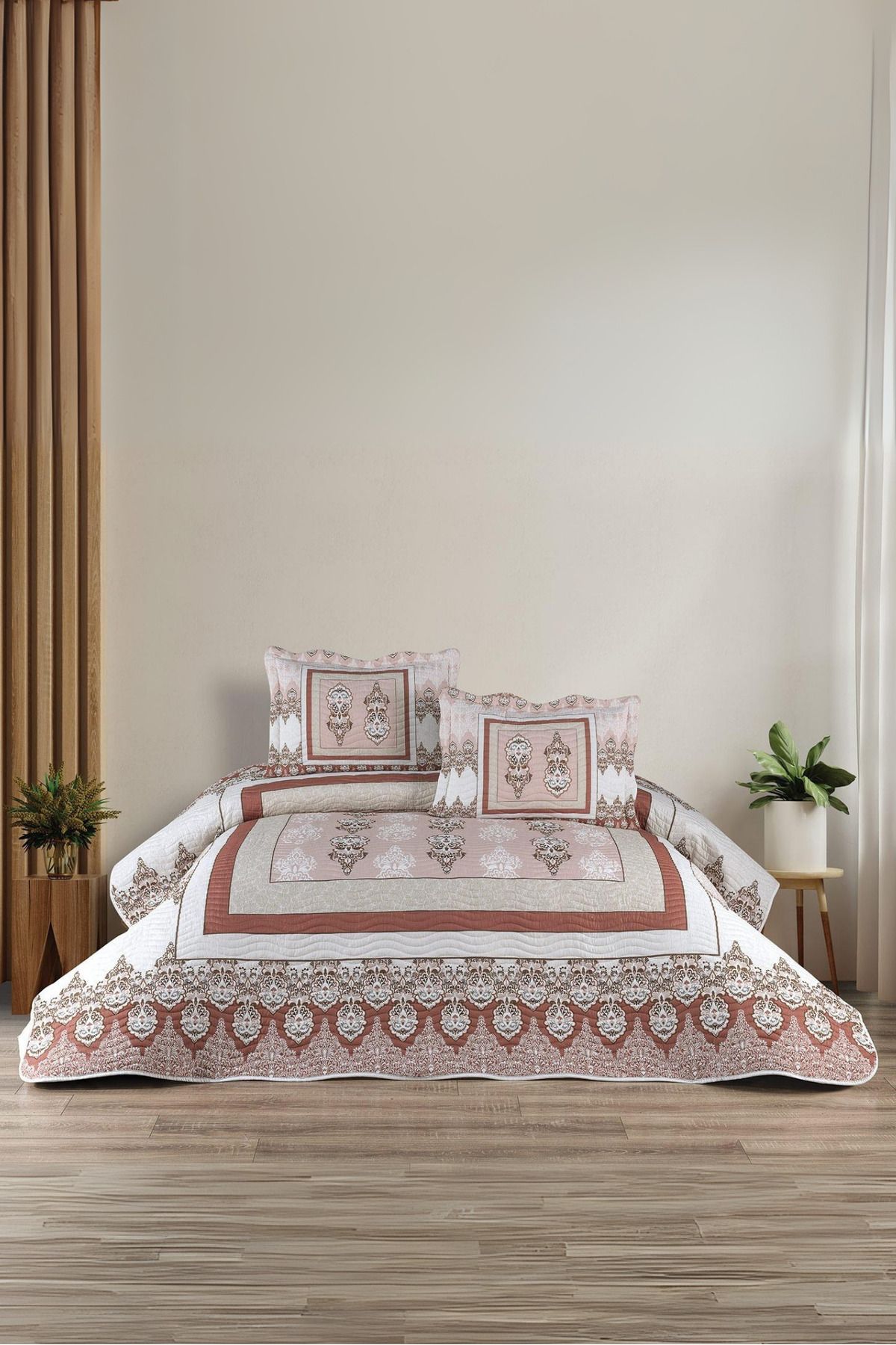 BELENAY HOME Alina 3 Parça Çift Kişilik Yatak Örtüsü Takımı – Pike Set