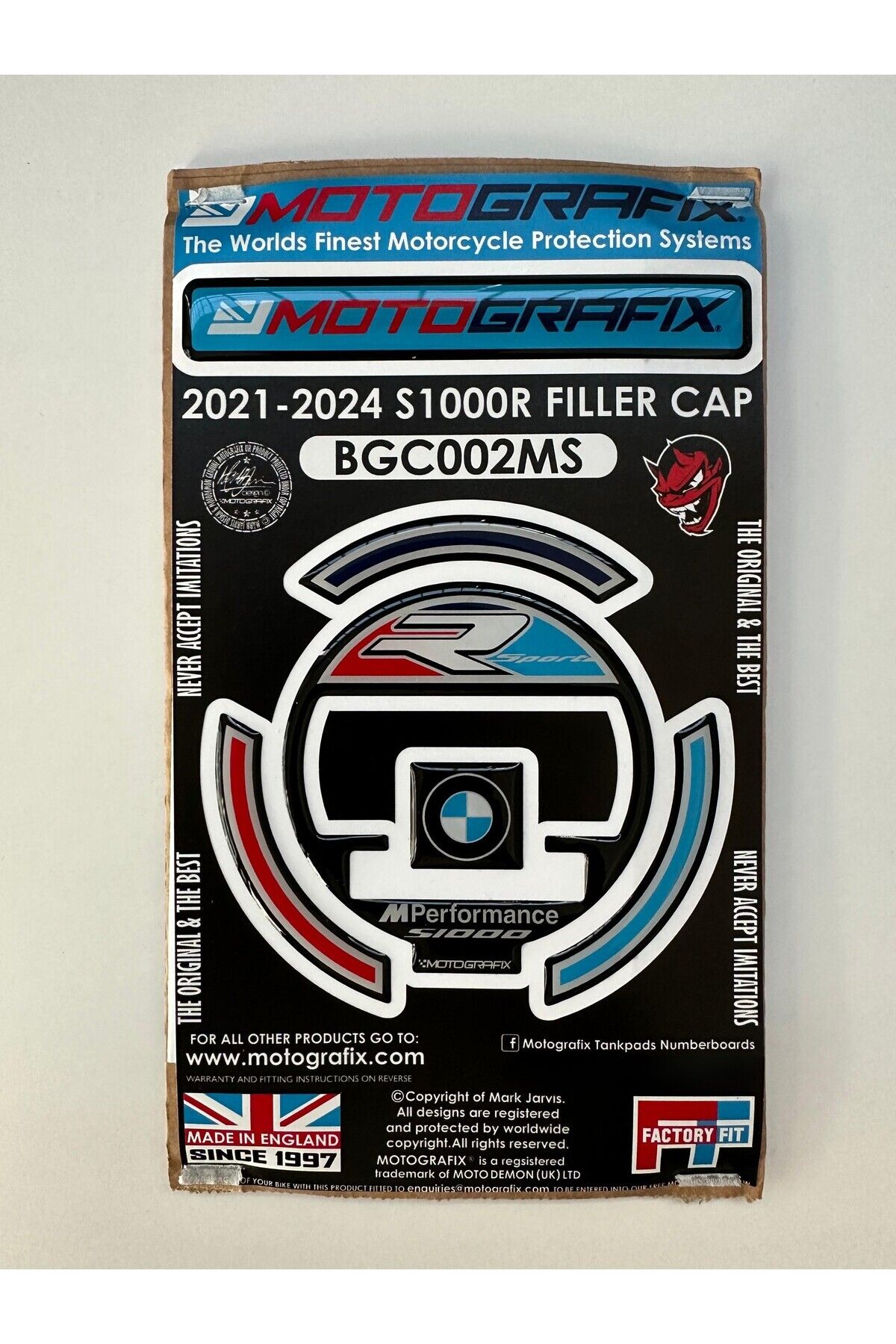 motografix Filler Cap (Depo Kapağı) Sticker (BMW S - M 1000 R/RR 21-25)