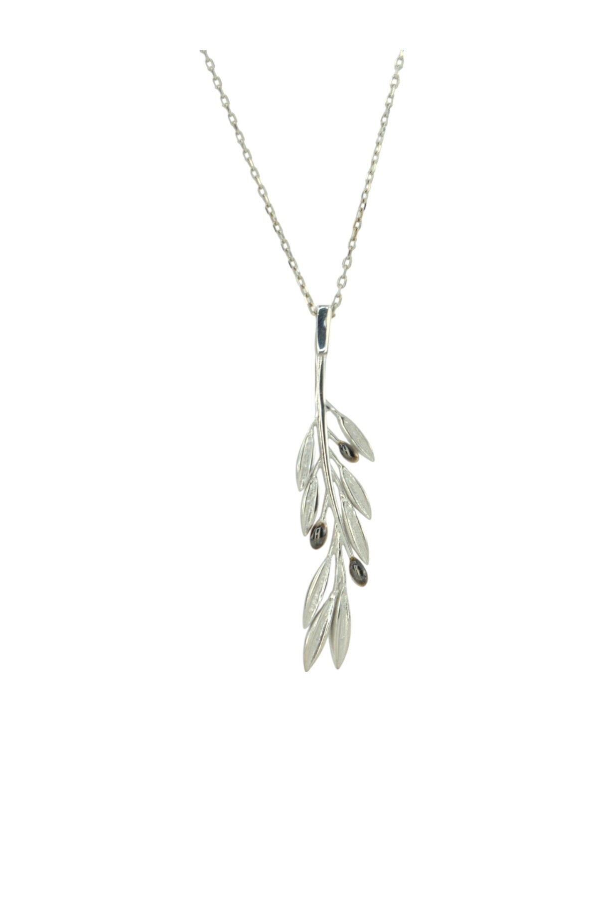 TACA JEWELLERY 925 Ayar Gümüş | Zeytin Dalı Kadın Gümüş Kolye