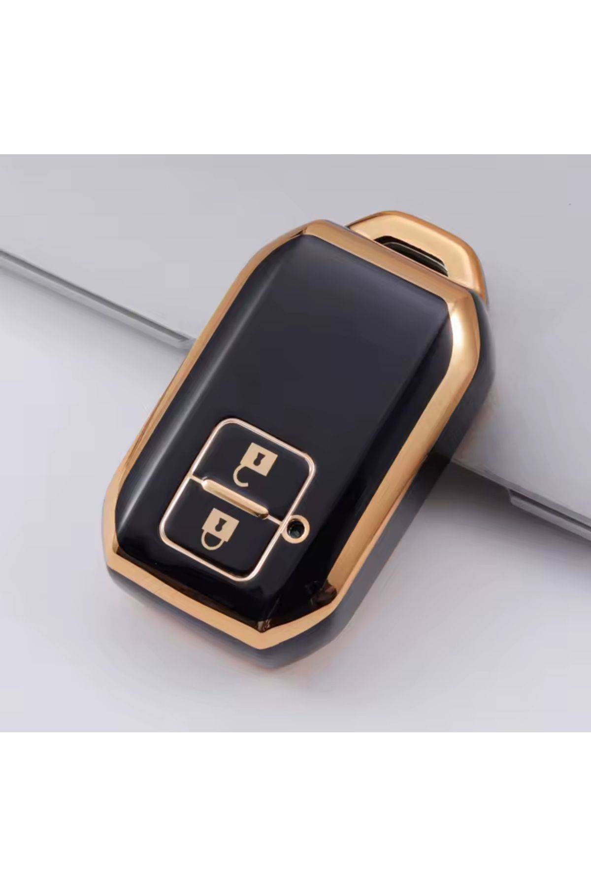 emii auto spare parts Suzuki Ertiga Swift Wagon Anahtatsız Çalıştırma Uyumlu Anahtar Kılıfı Siyah/Gold
