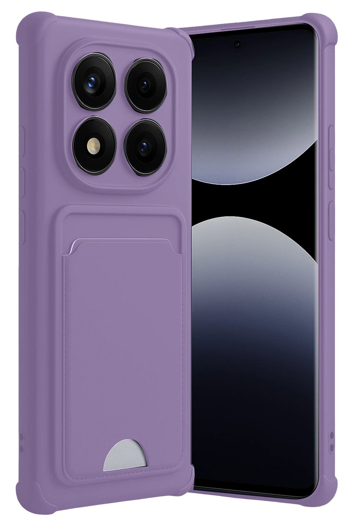 m.tk moveteck Xiaomi Redmi Note 14 Pro 5G Kılıf Kamera Ve Köşe Korumalı Kartlıklı Cüzdanlı Yumuşak Silikon Kapak