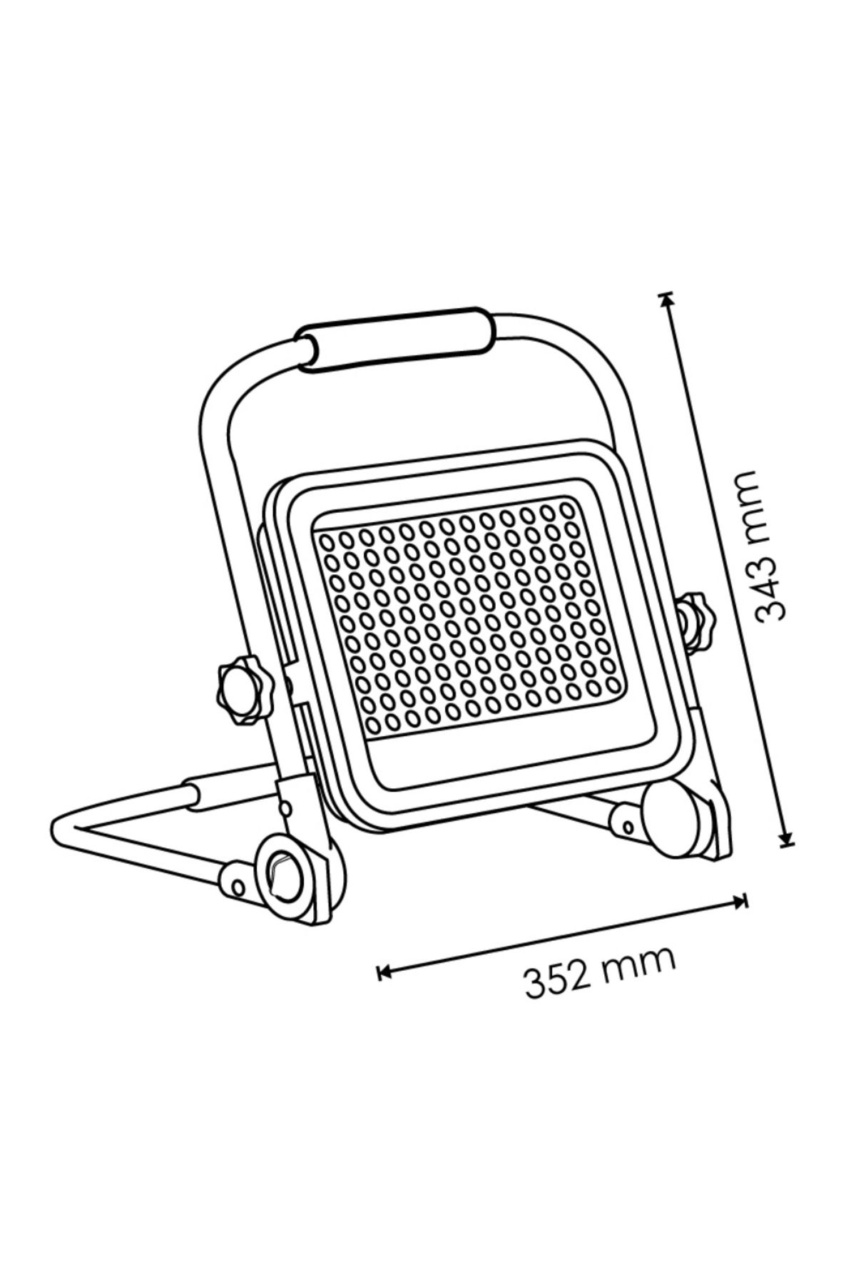 LDM-Portable LED Floodlight with Battery, 50W IP65, 8h Runtime, Remote Control 7