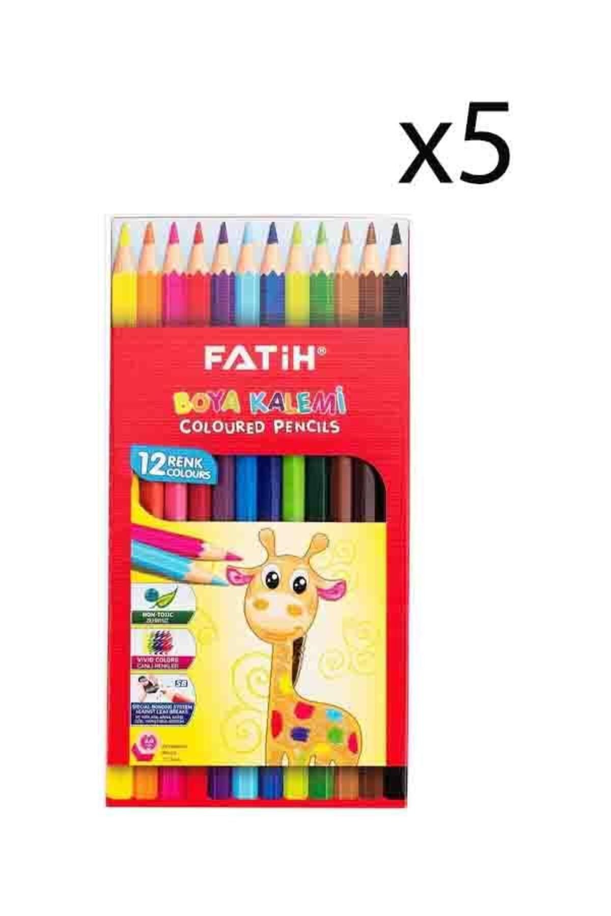 Fatih Kuru Boya 12 Renk Tam Boy 5 Adet