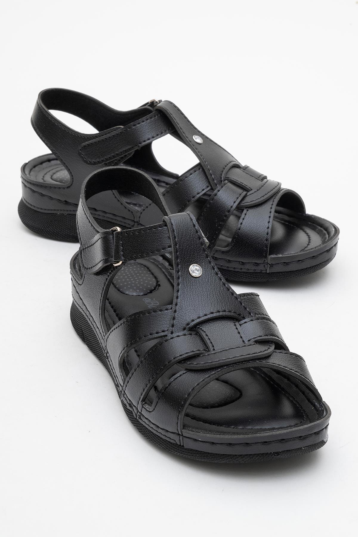 Women's Velcro Sandals BLACK