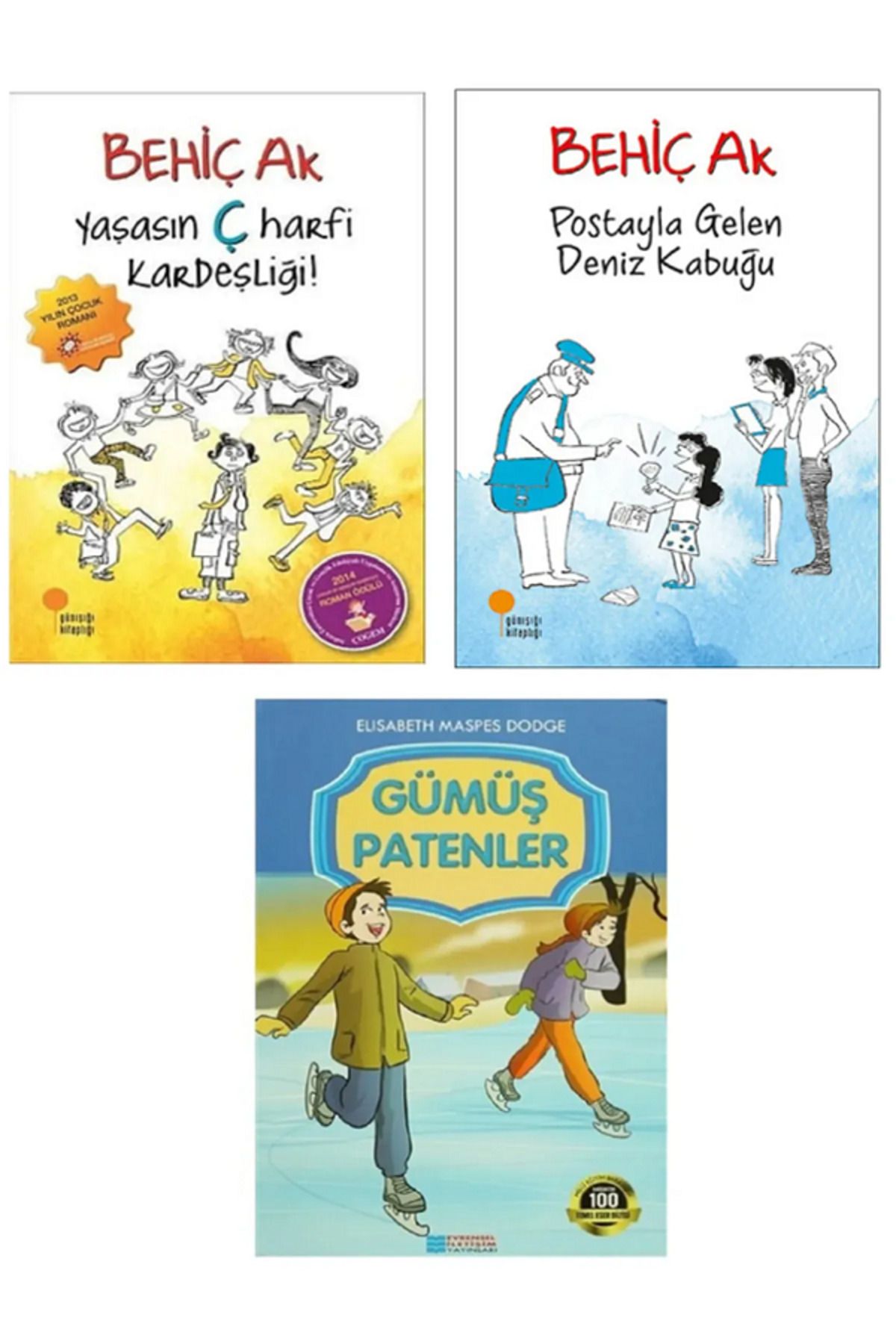 Evrensel İletişim Yayınları Postayla Gelen Deniz Kabuğu + Yaşasın Ç Harfi Kardeşliği + Evrensel Gümüş Patenler / 3 KİTAP