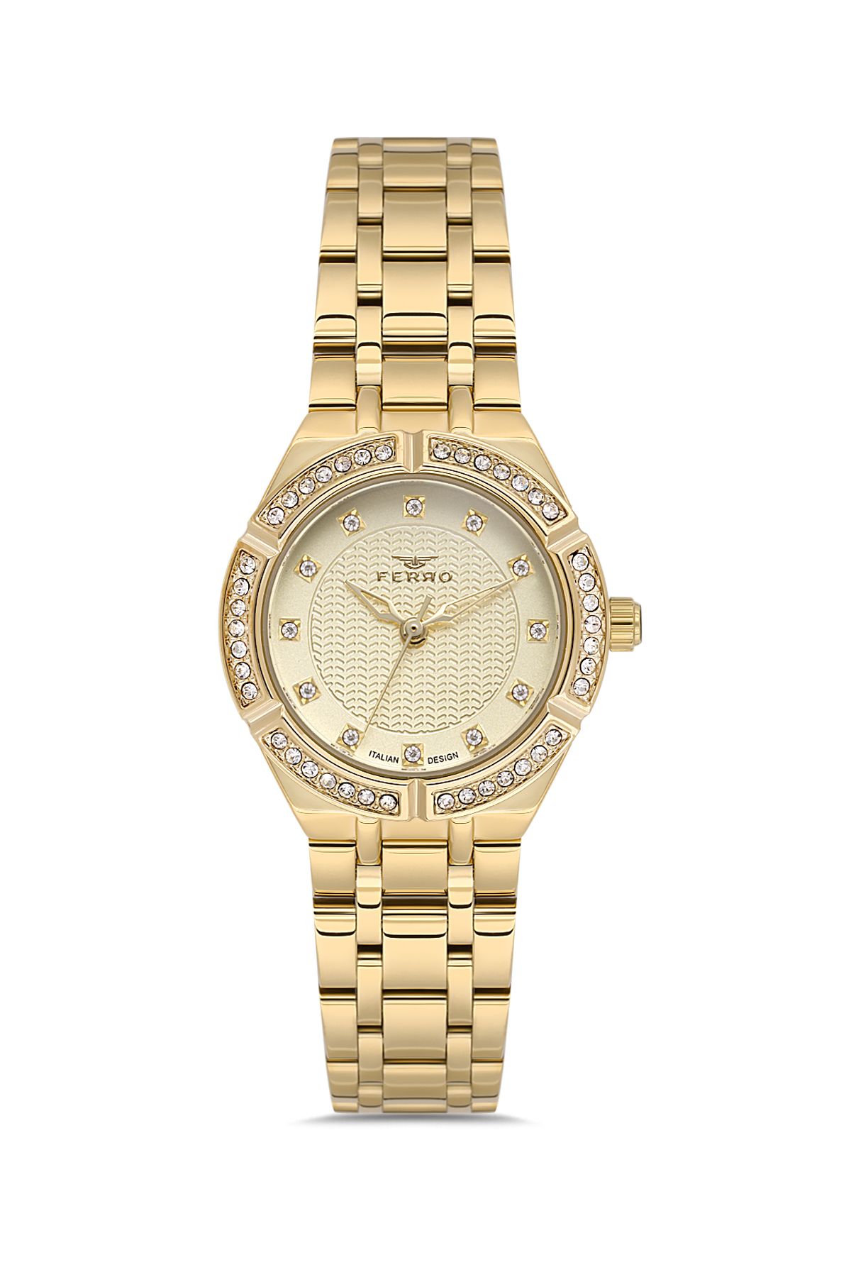 FERRO FL21610AWT-B4 Quartz Çelik Altın Rengi 29 mm Kadın Kol Saati