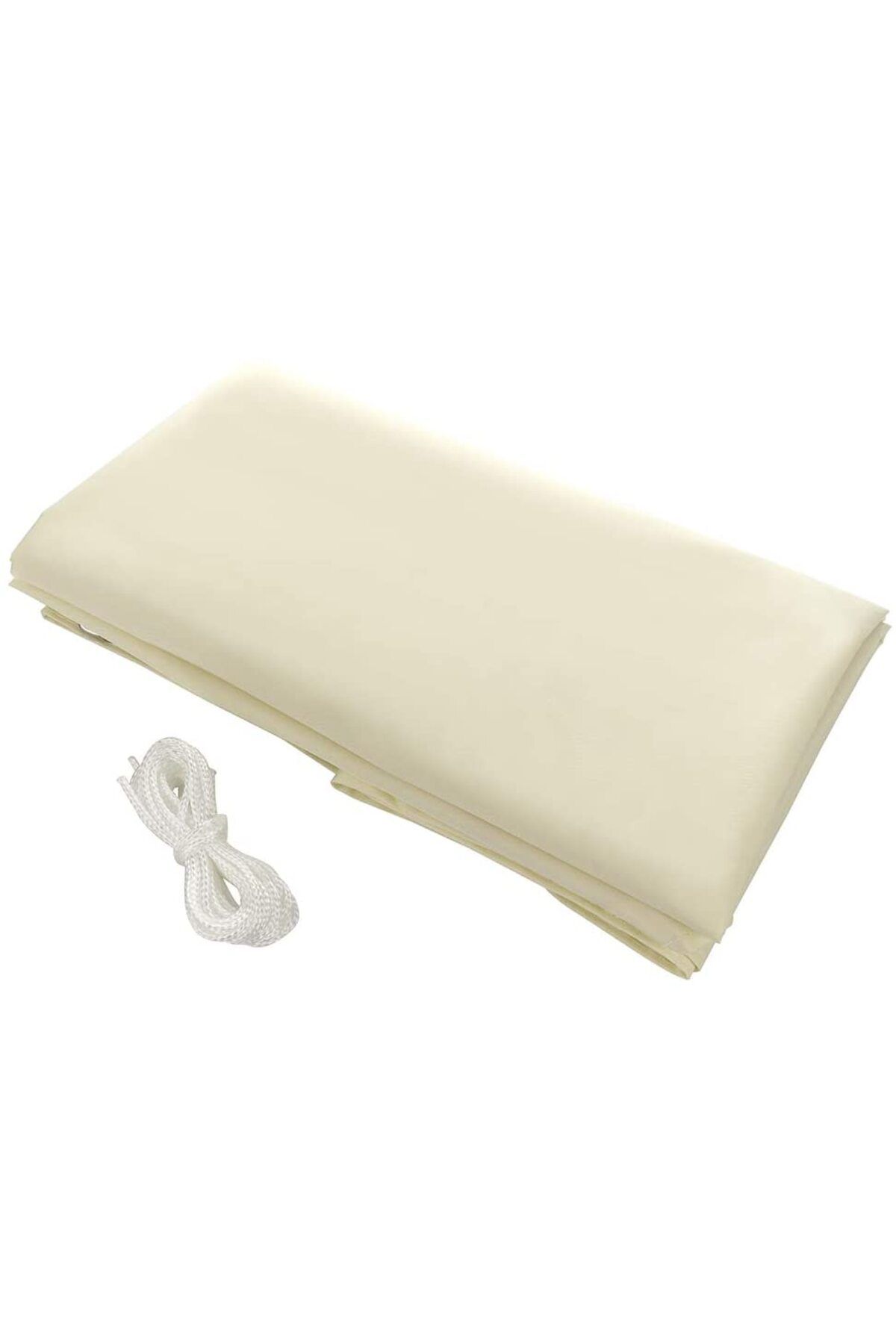 zola-Waterproof tarpaulin/sunblind,triangular, cream, with hooks, density 180 g/m², size 4x4x4m 2