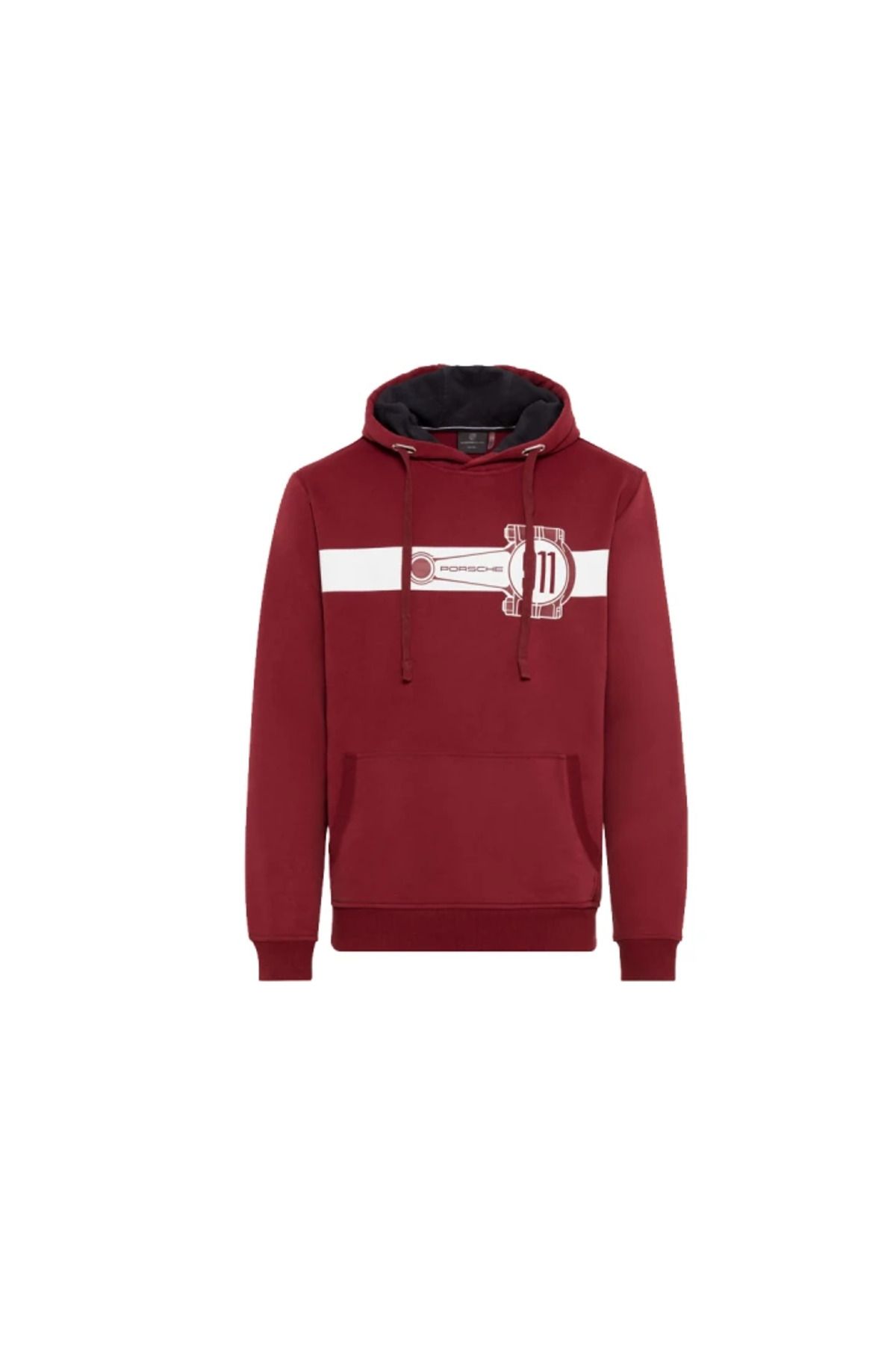 Porsche Erkek Bordo Hoodie - L Beden