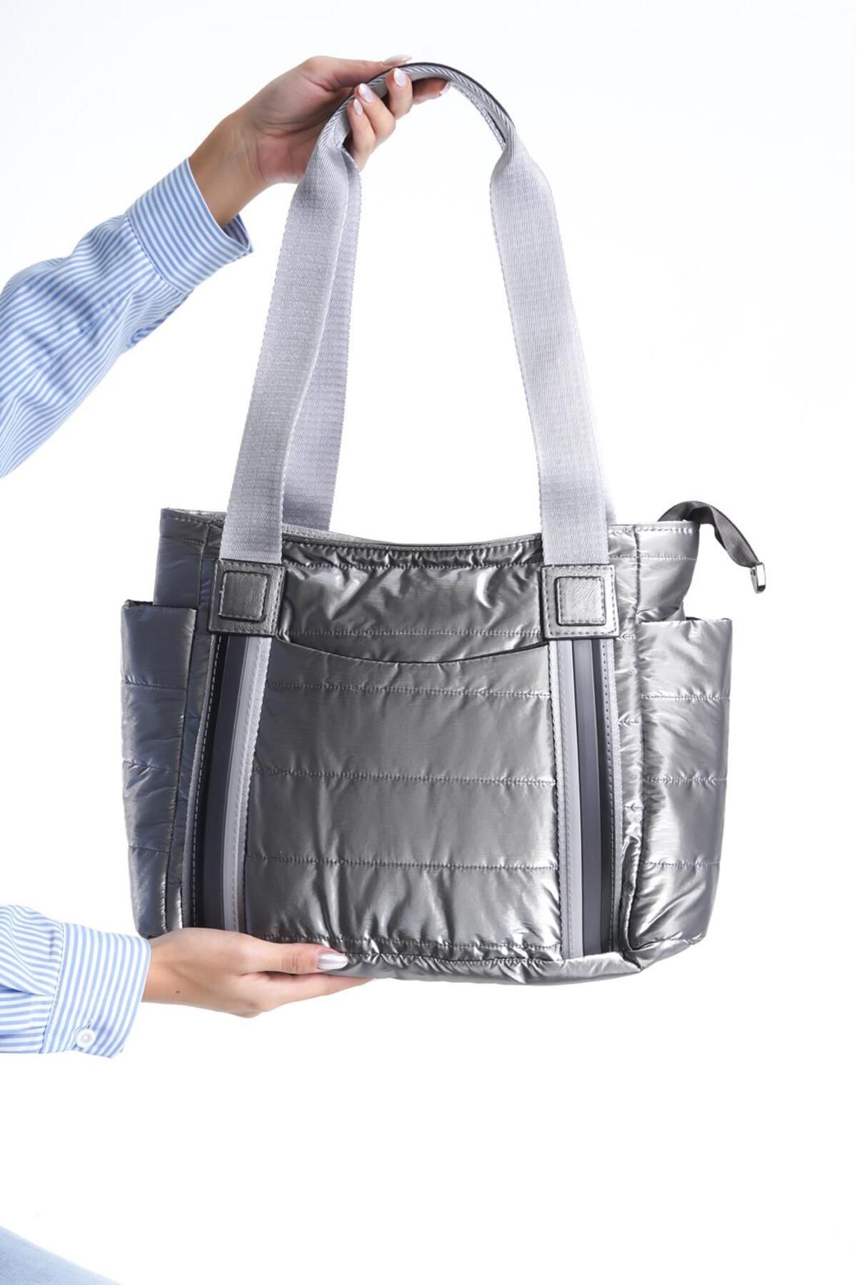 Moda Lime Büyük Boy Askılı Vintage Chanel Denim Shopper Yazlık Genç Kız Kadın Tatil Günlük Omuz Çantası