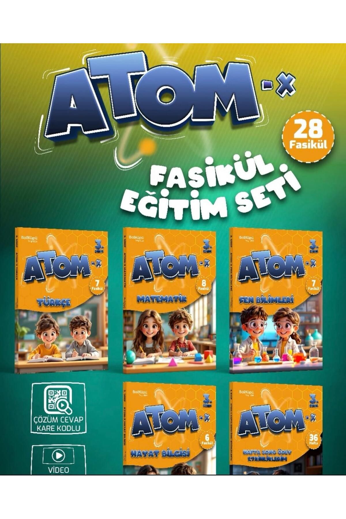 Artıbir Yayınları BALKÜPÜ YAYINLARI ATOM-X 3.SINIF FASİKÜL EĞİTİM SETİ 28 FASİKÜL
