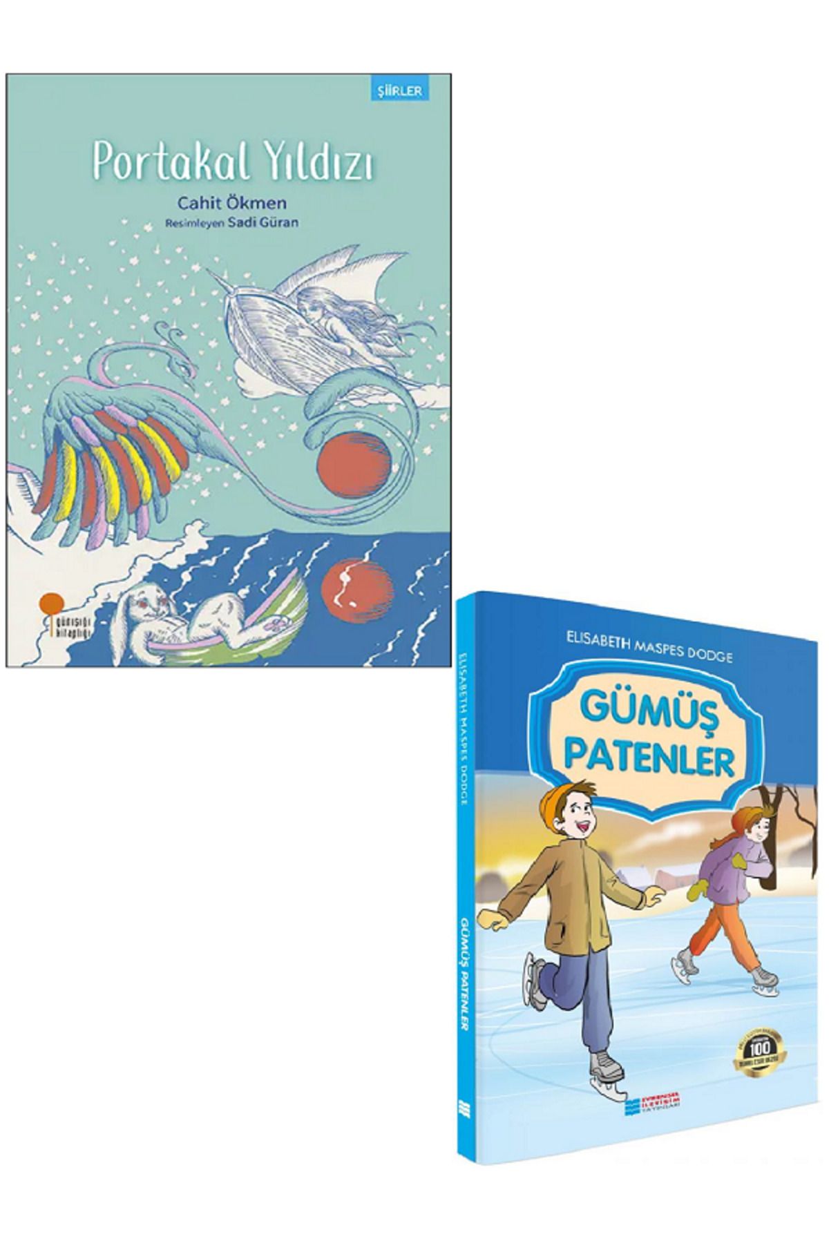 Günışığı Kitaplığı Portakal Yıldızı - Cahit Ökmen + Evrensel Gümüş Patenler / 2 KİTAP SET