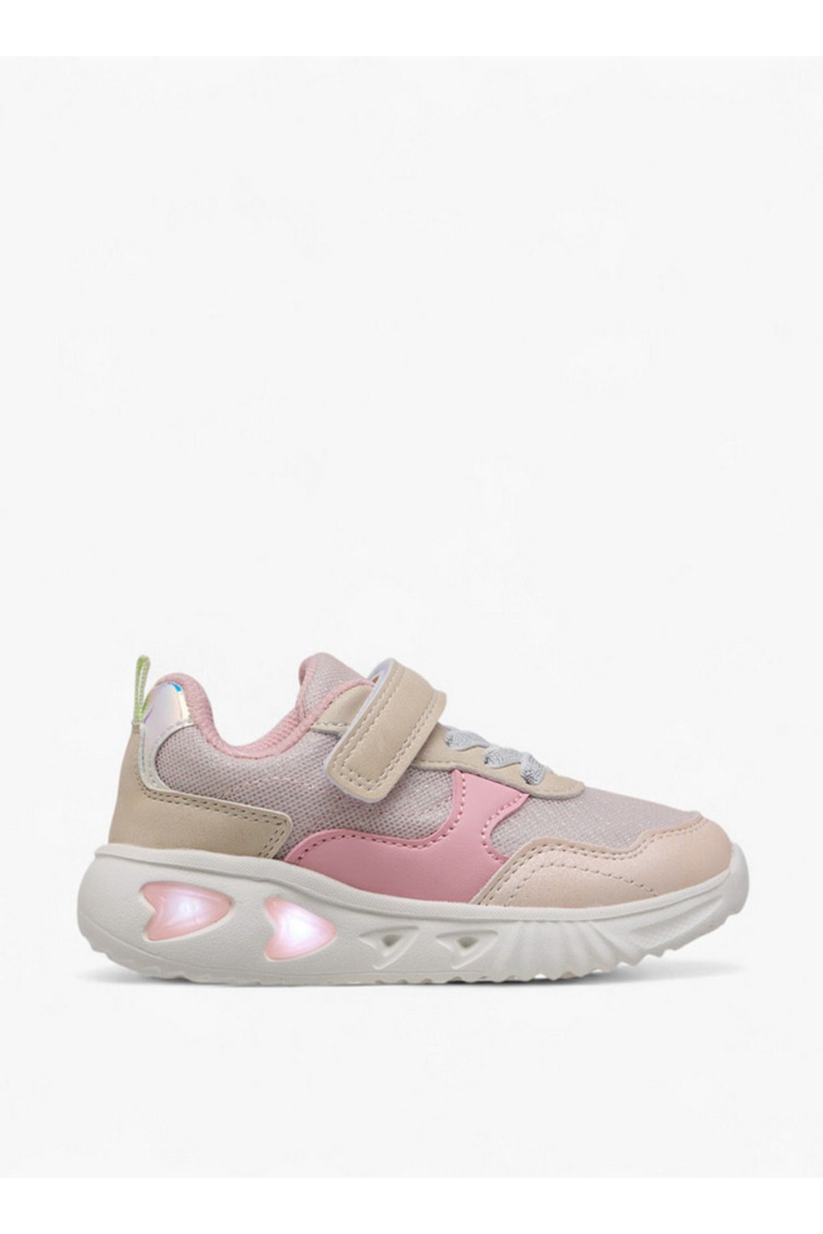 Flora Bella by Shoexpress-Girls Colourblock Light-Up Sneakers with Hook and Loop Closure 4