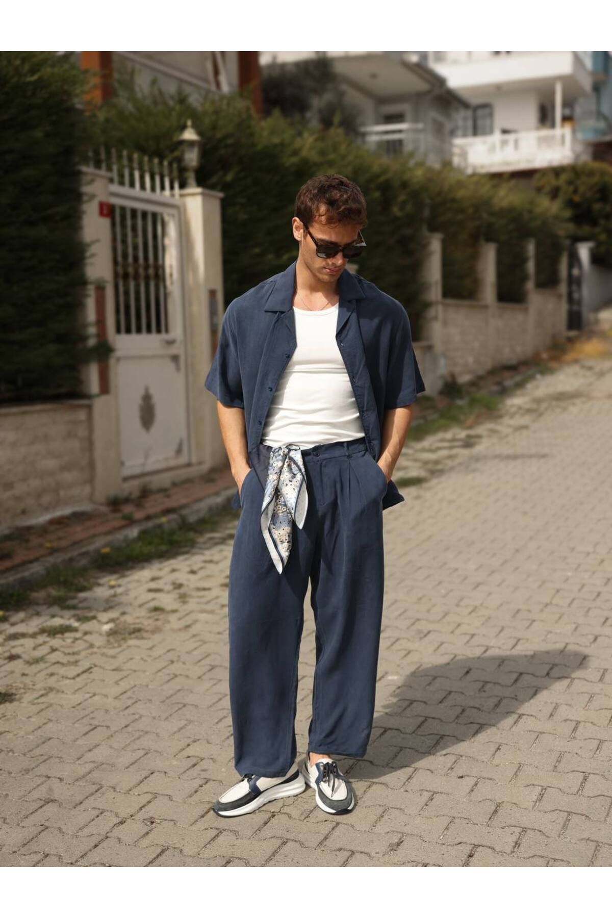 ExxStyle Modal Kumaş Erkek Casual Takım