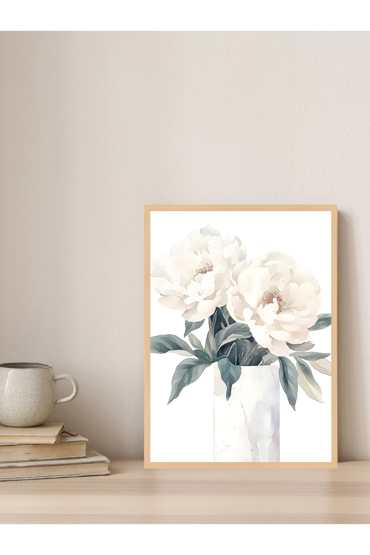 Tuba Decor Tek parça Ahşap Çerçeve Görünümlü MDF Tablo