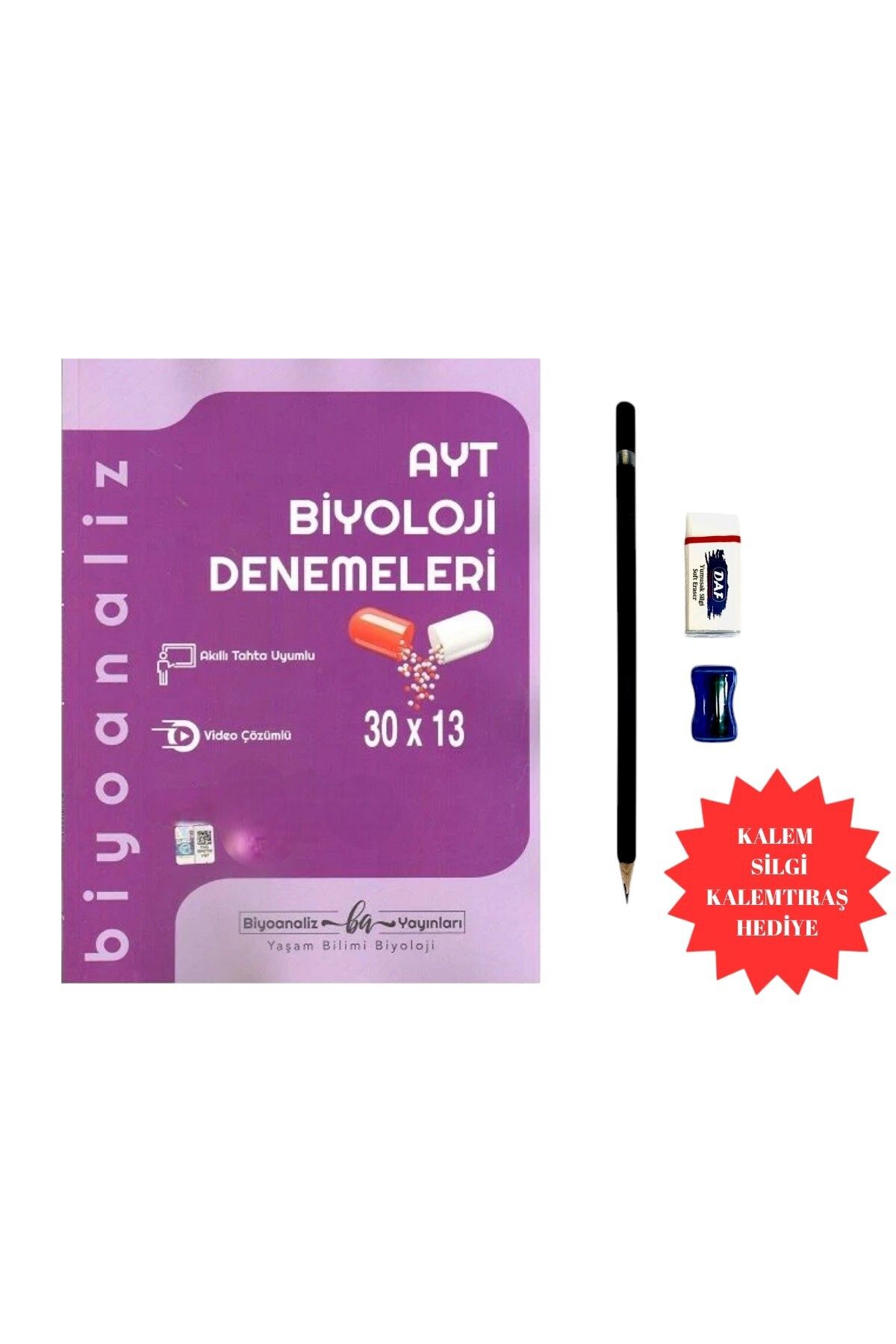 Biyoanaliz Yayınları AYT Biyoloji Denemeleri(Sınav Seti Hediyeli)