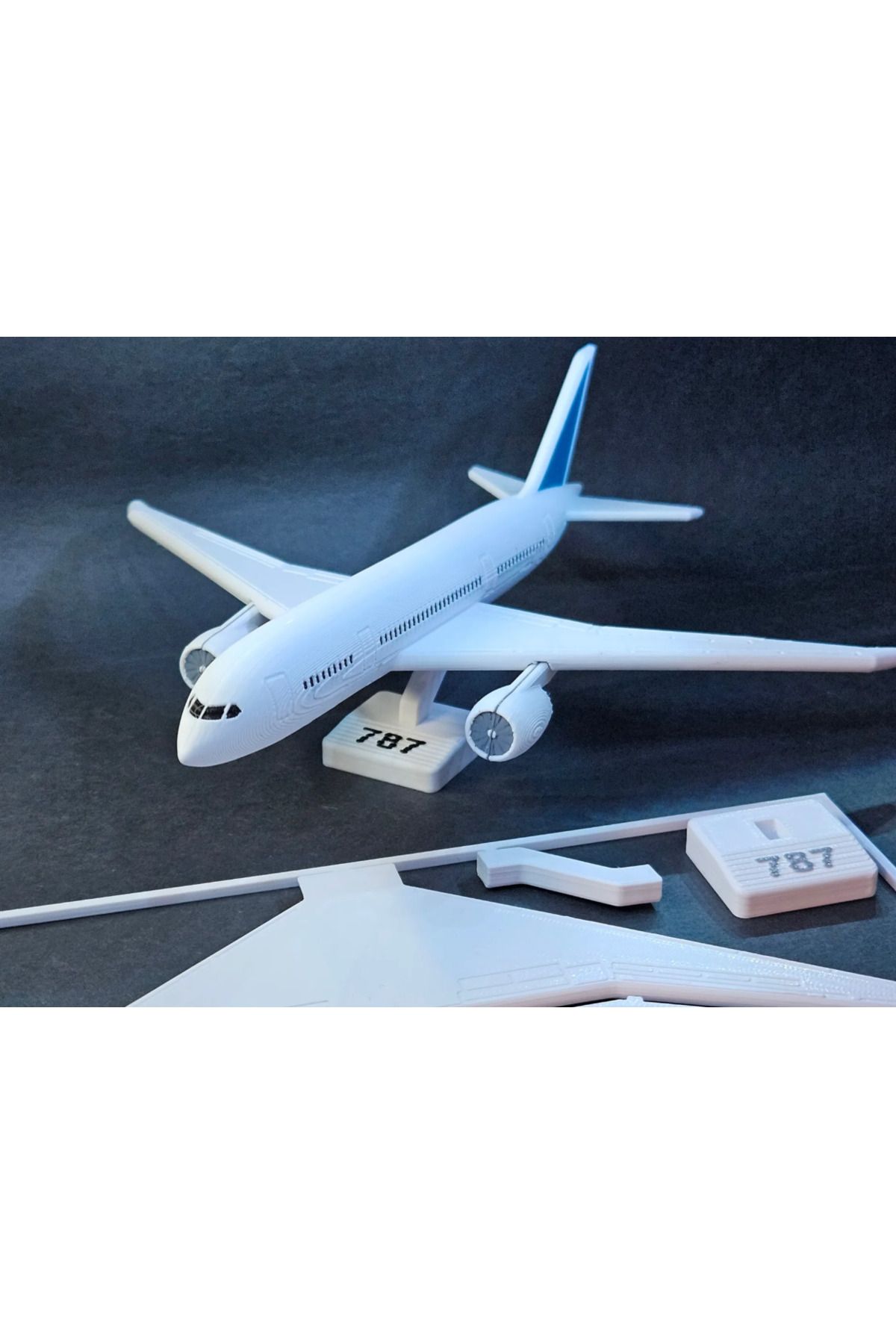 PUREYSMA 787 Yolcu Uçağı Maket Kiti | Kurulabilir Jet Modeli | Hobi Amaçlı Oyuncak ve Koleksiyon Uçağı