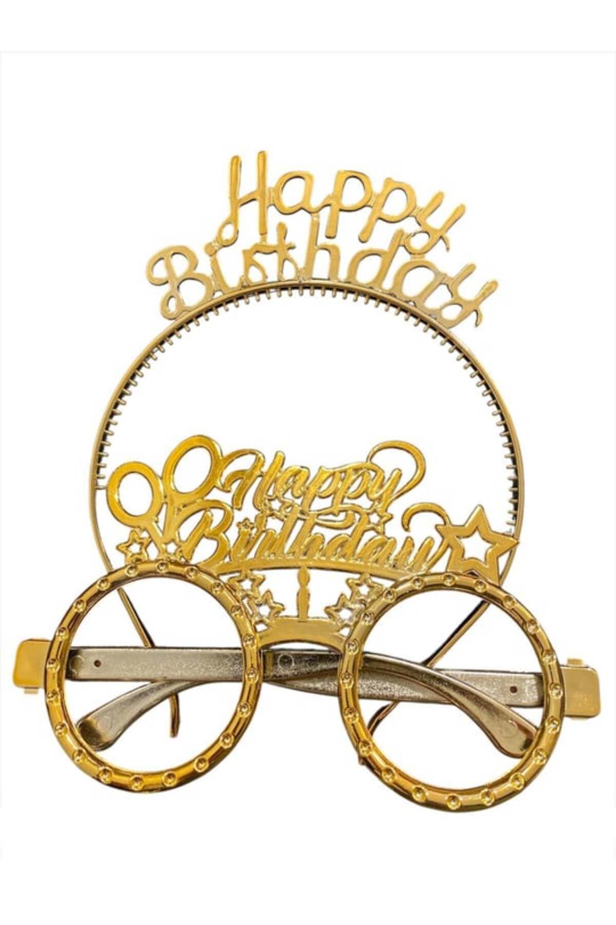 Vipfoni Happy Birthday Taç Gözlük 2'li Set
