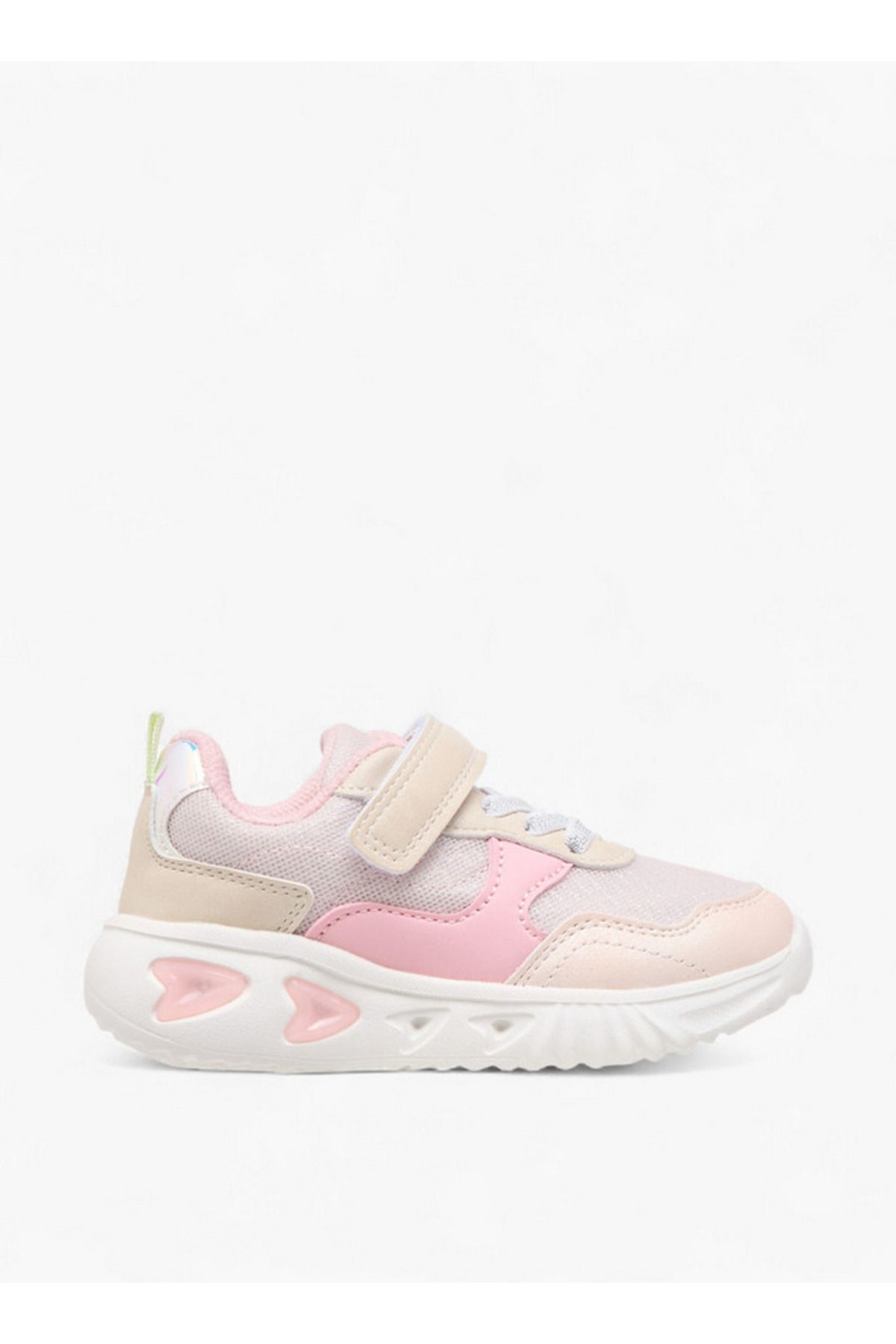Flora Bella by Shoexpress-Girls Colourblock Light-Up Sneakers with Hook and Loop Closure 3