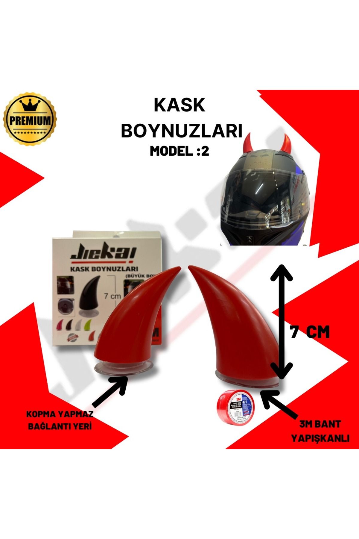 JİEKAİ JİEKAİ KASK BOYNUZU