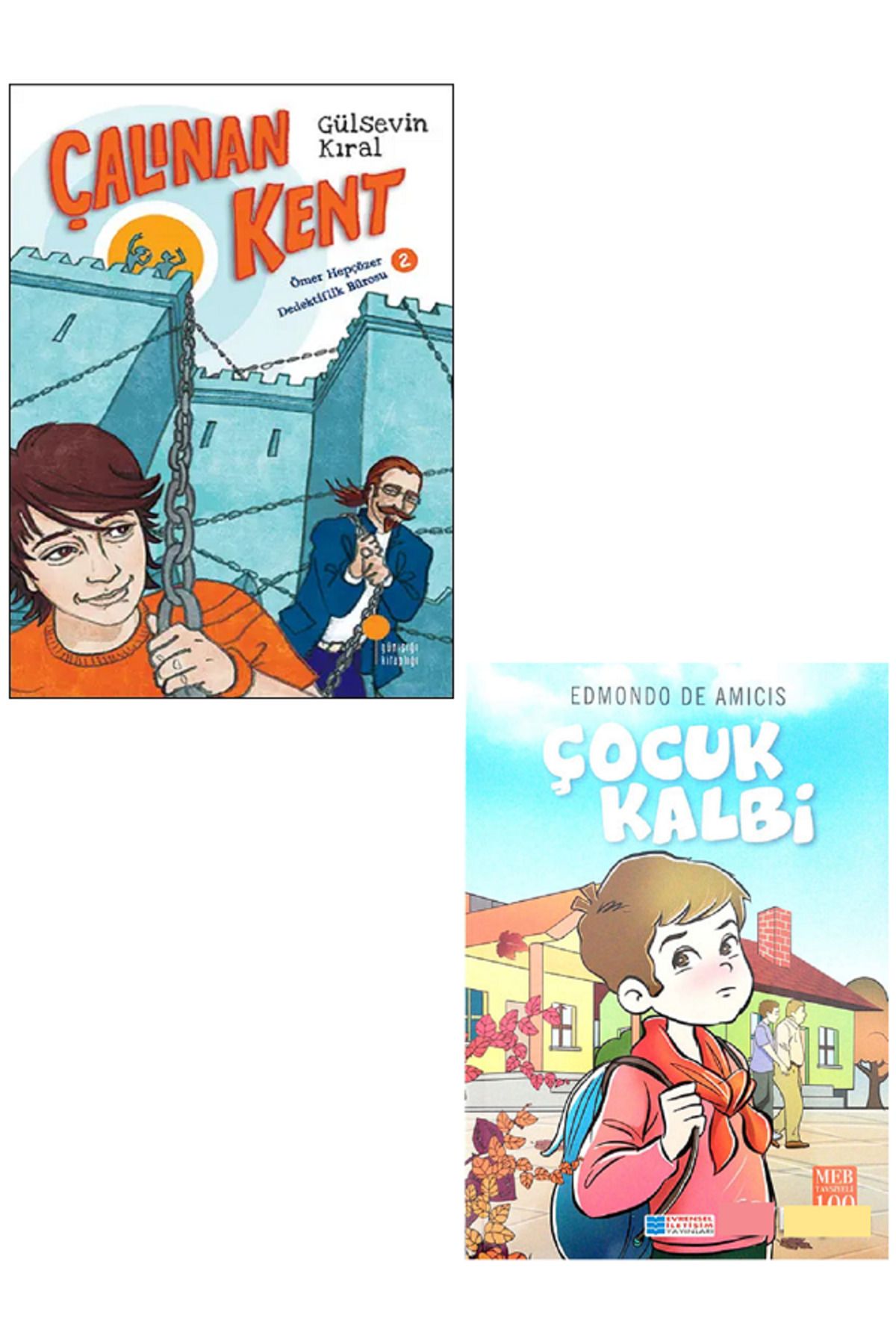 Günışığı Kitaplığı Çalınan Kent - Gülsevin Kıral + Evrensel Çocuk Kalbi / 2 KİTAP SET