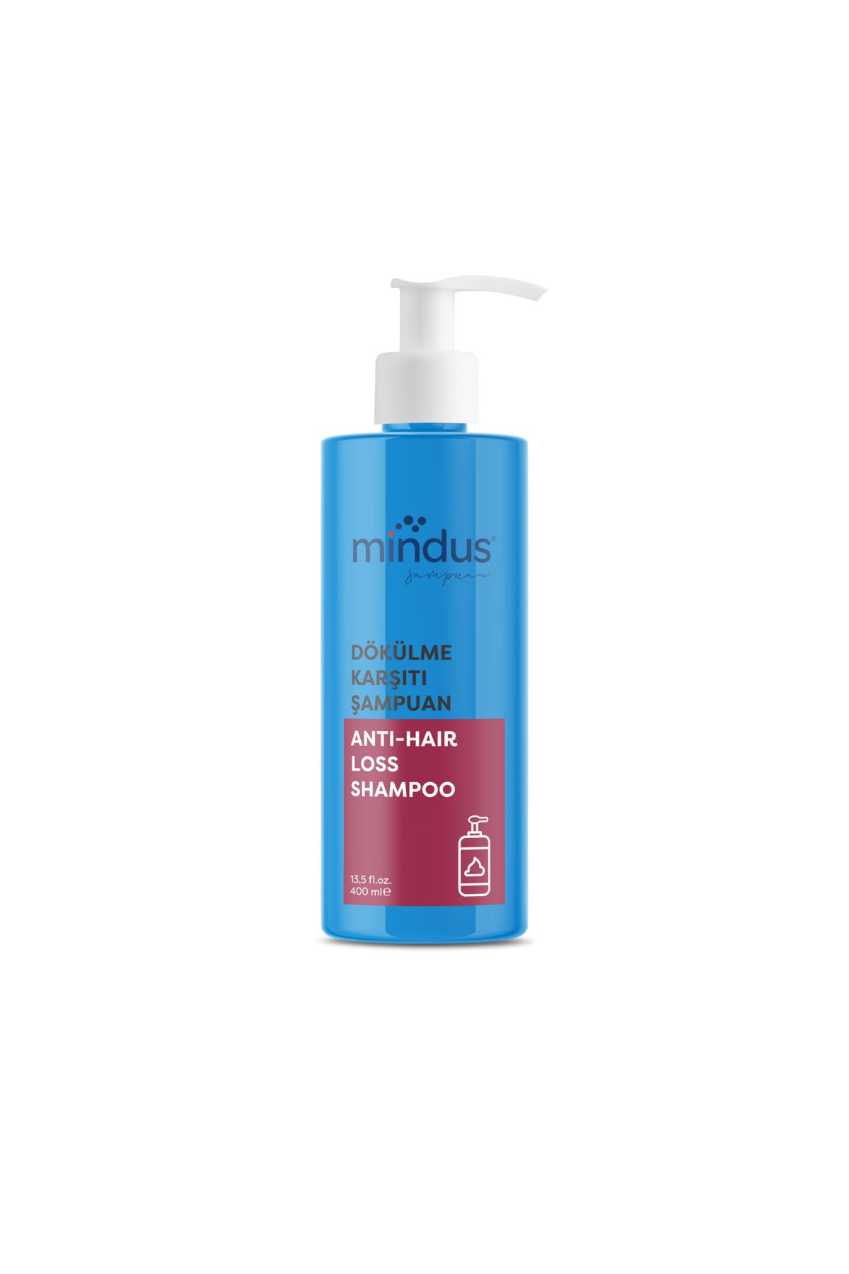 mindus Anti Hair Loss Dökülme Karşıt Şampuan 400ml – Tüm Saçlar