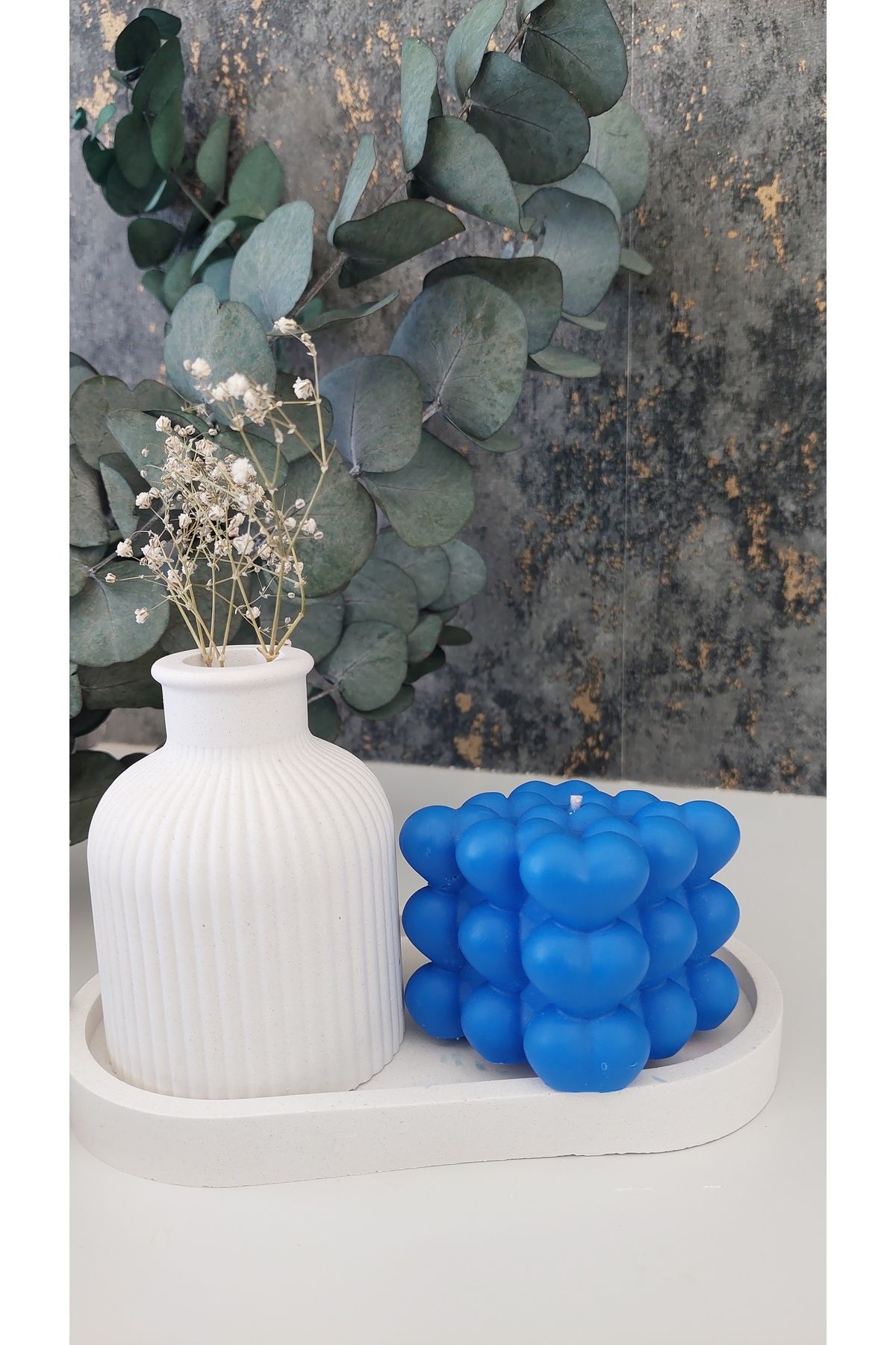 Home Dekoratif saksı ve doğal mum