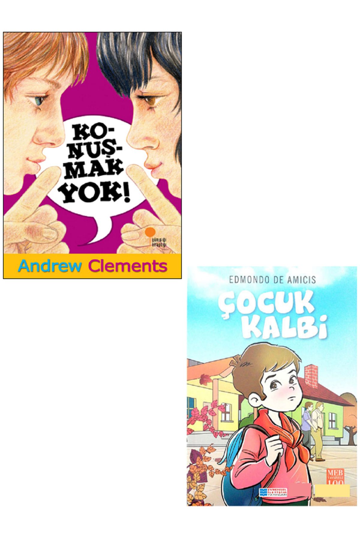 Günışığı Kitaplığı Konuşmak Yok - Andrew Clements + Evrensel Çocuk Kalbi / 2 KİTAP SET